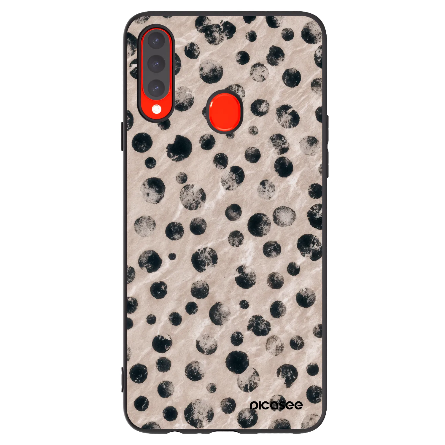 Picasee silikonowe czarne etui na Samsung Galaxy A20s - Inked