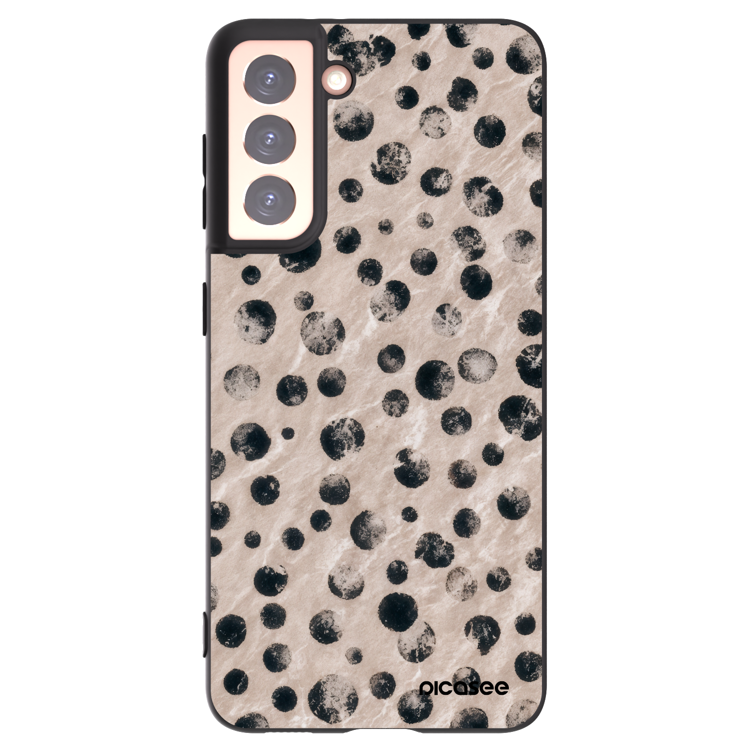 Picasee silikonowe czarne etui na Samsung Galaxy S21 5G G991B - Inked