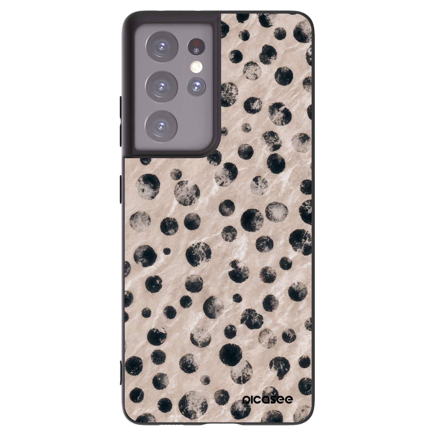 Picasee silikonowe czarne etui na Samsung Galaxy S21 Ultra 5G G998B - Inked