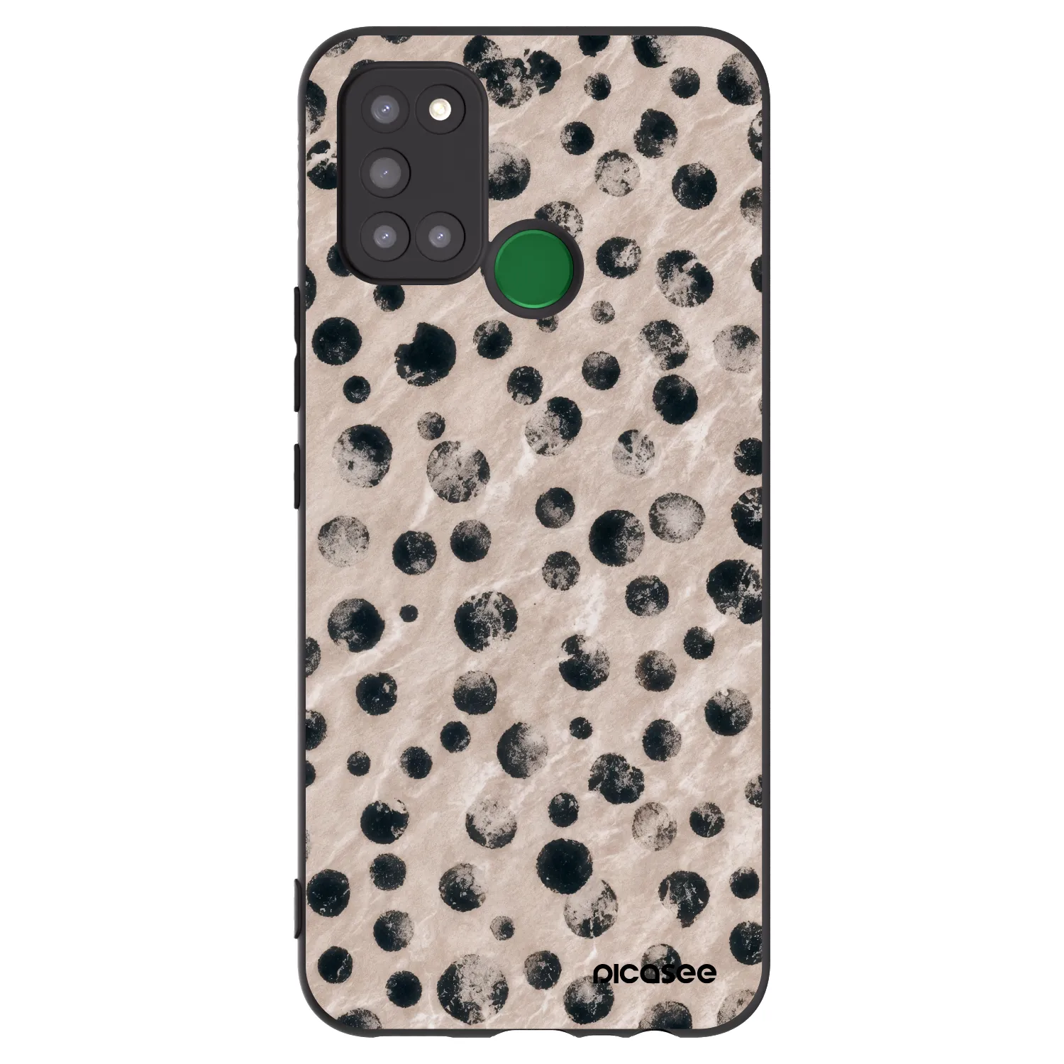 Picasee silikonowe czarne etui na Realme 7i - Inked