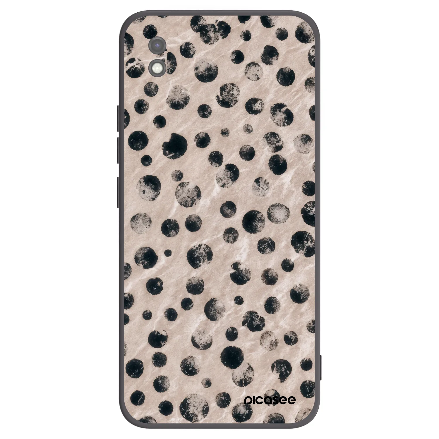 Picasee silikonowe czarne etui na Xiaomi Redmi 9AT - Inked