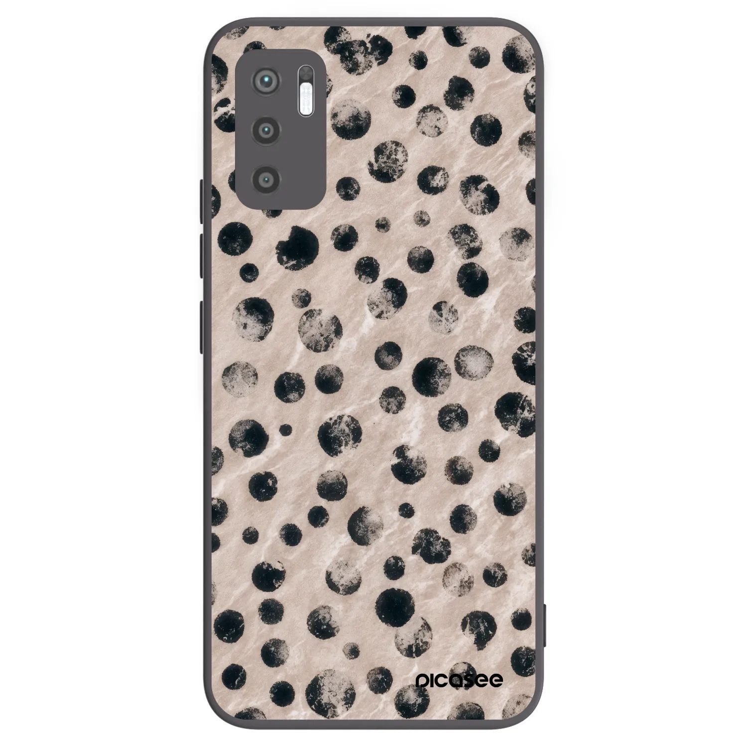 Picasee silikonowe czarne etui na Xiaomi Redmi Note 10 5G - Inked