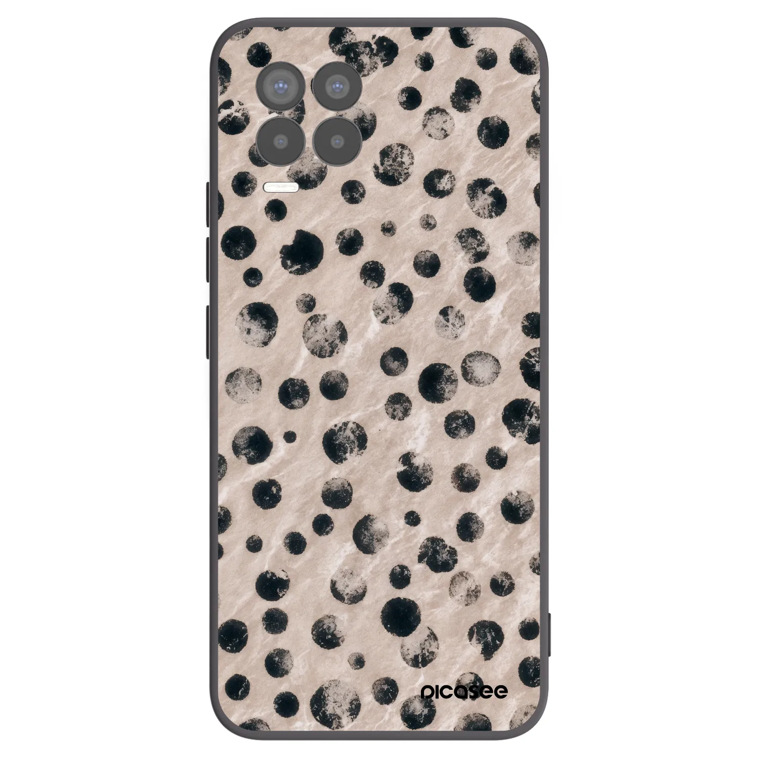 Picasee silikonowe czarne etui na Realme 8 Pro - Inked