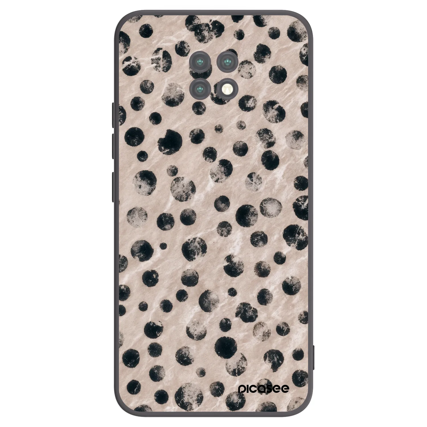 Picasee silikonowe czarne etui na Xiaomi Redmi Note 9T - Inked