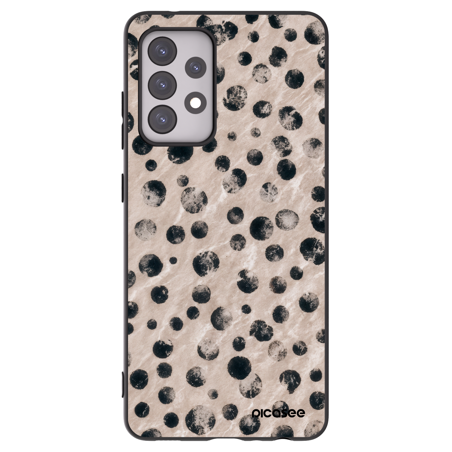 Picasee silikonowe czarne etui na Samsung Galaxy A52s 5G A528B - Inked