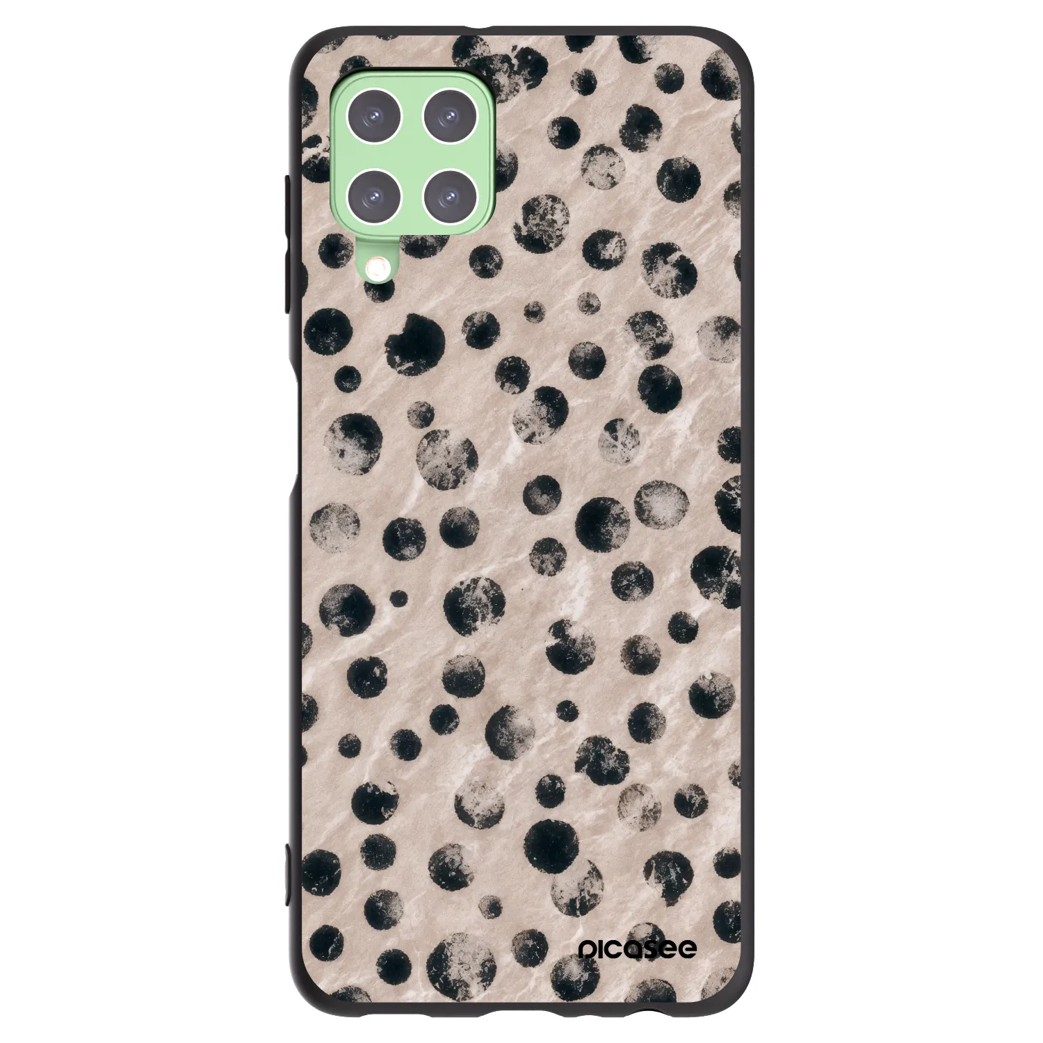 Picasee silikonowe czarne etui na Samsung Galaxy A22 A225F 4G - Inked