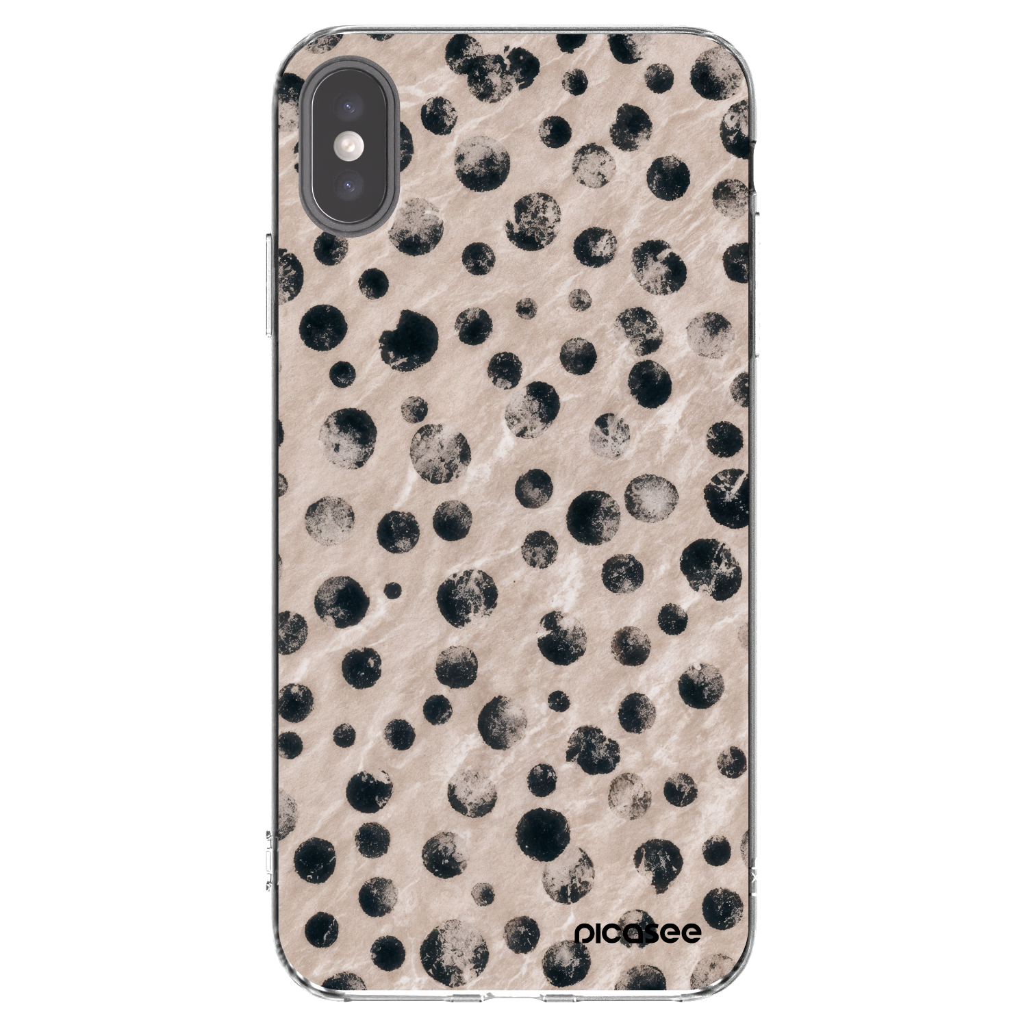 Picasee silikonowe przeźroczyste etui na Apple iPhone XS Max - Inked