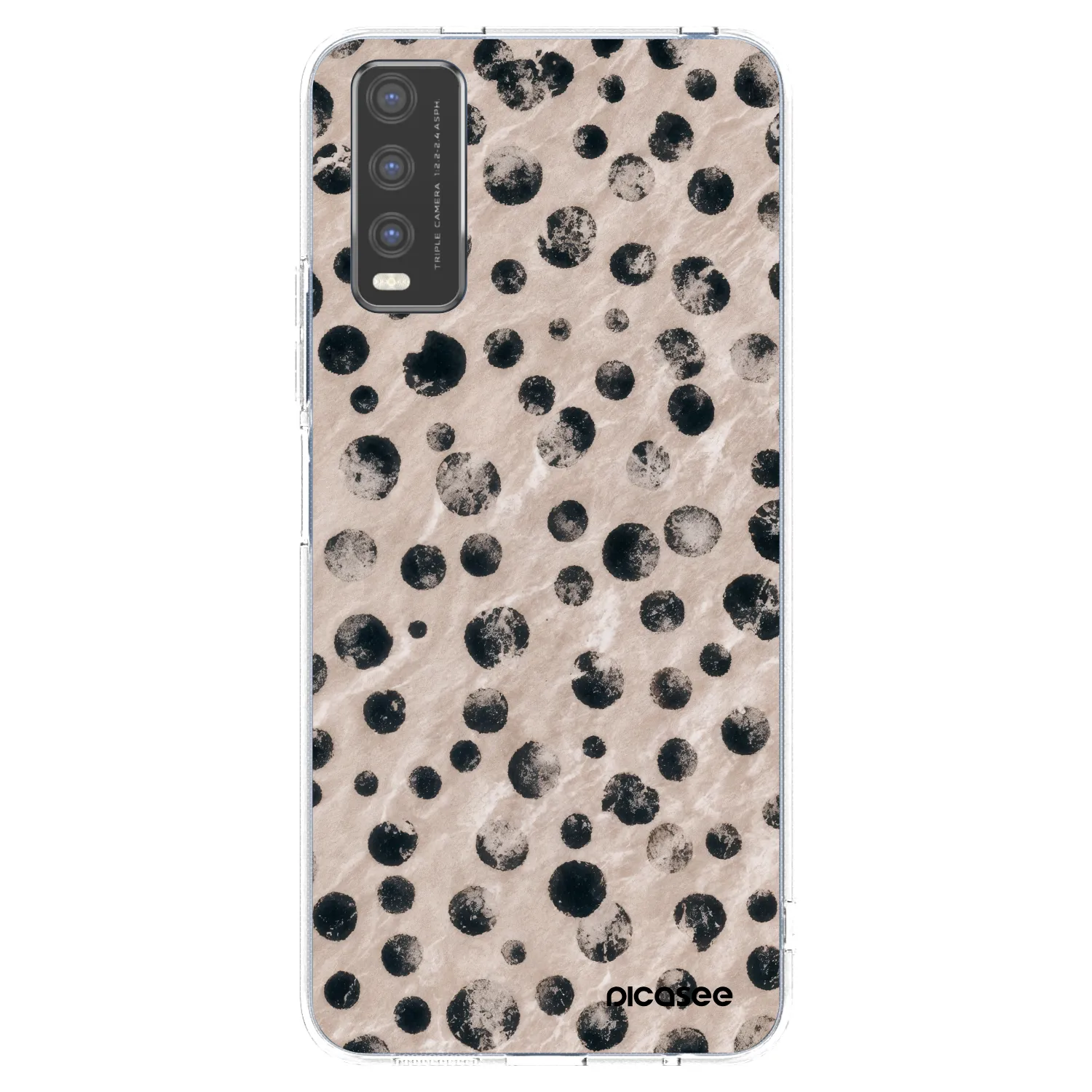 Picasee silikonowe przeźroczyste etui na Vivo Y20s - Inked