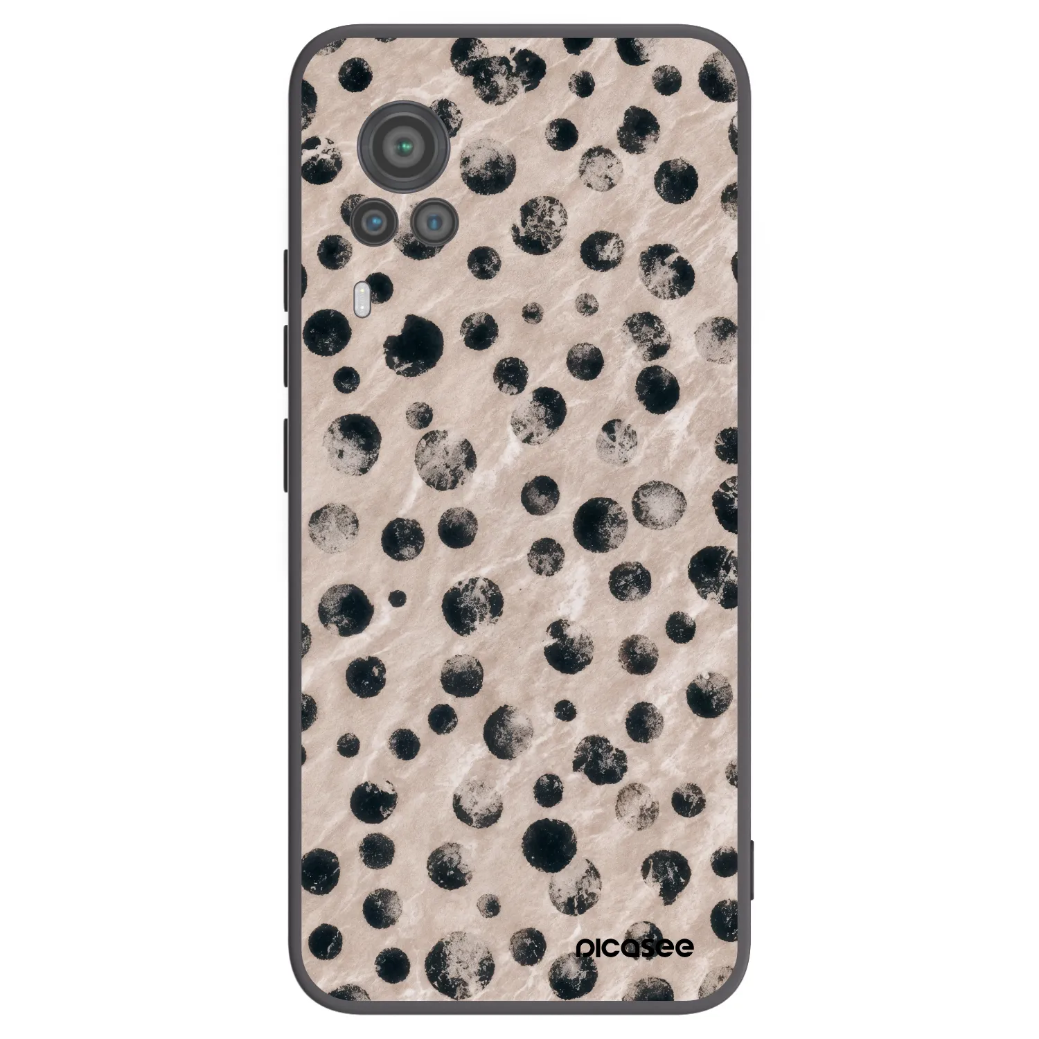 Picasee silikonowe czarne etui na Vivo X60 Pro 5G - Inked