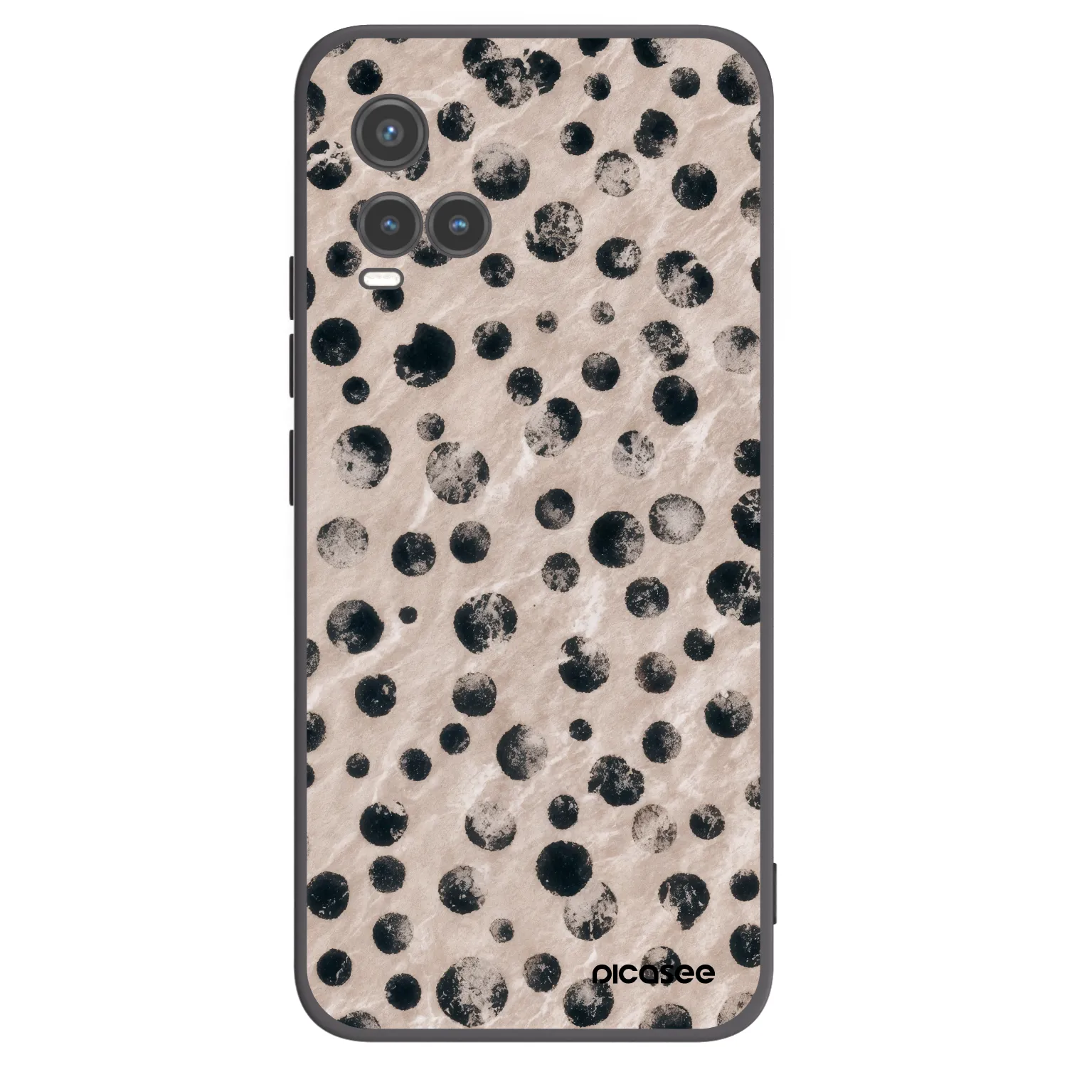 Picasee silikonowe czarne etui na Vivo Y33s - Inked