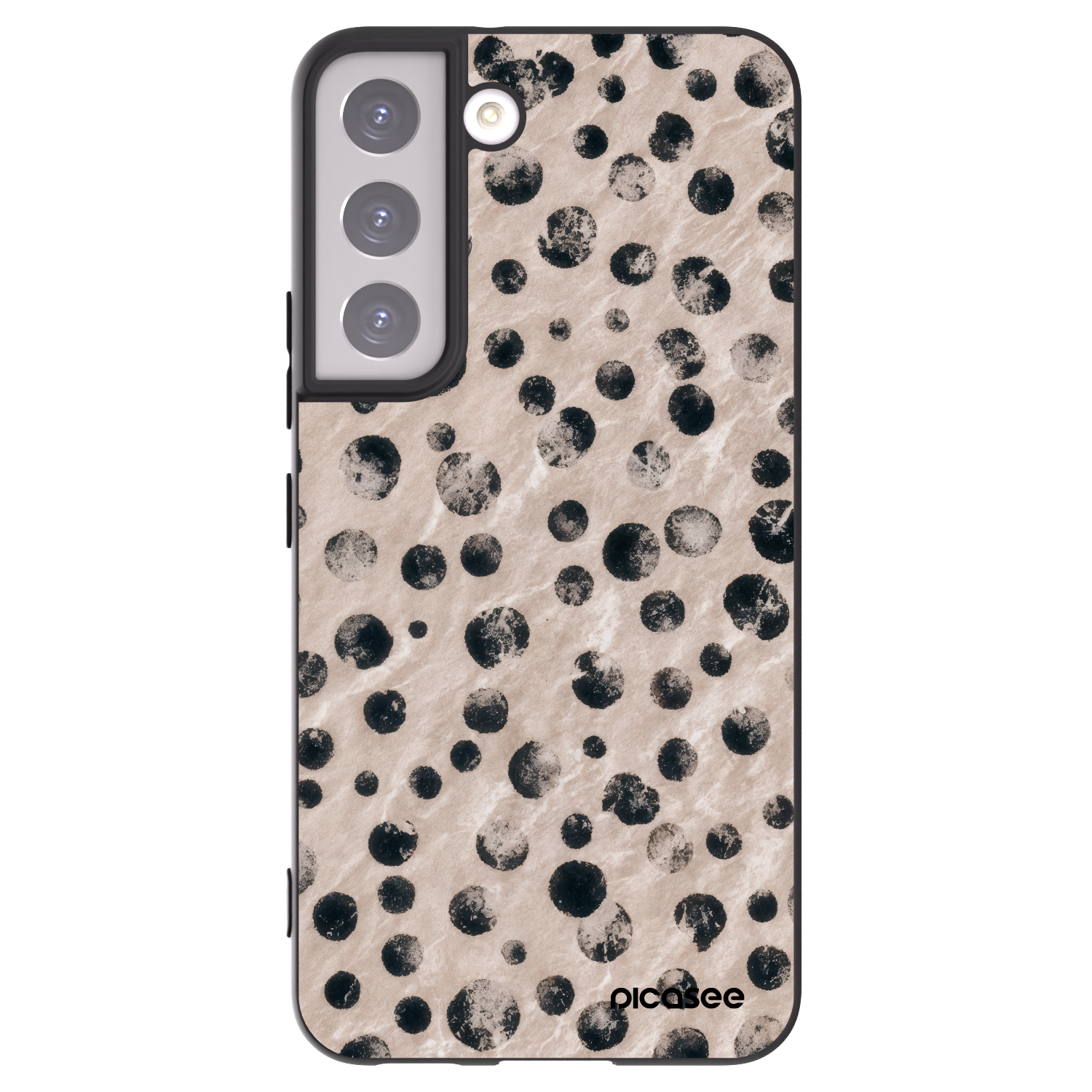 Picasee silikonowe czarne etui na Samsung Galaxy S22 5G - Inked