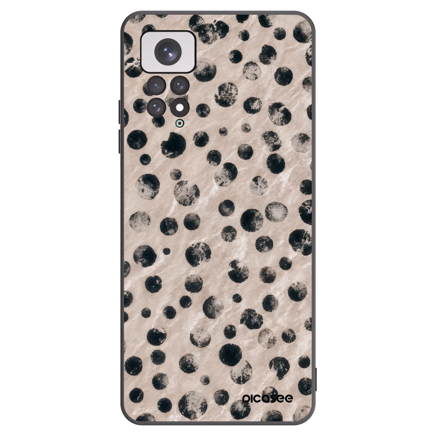 Picasee silikonowe czarne etui na Xiaomi Redmi Note 11 - Inked