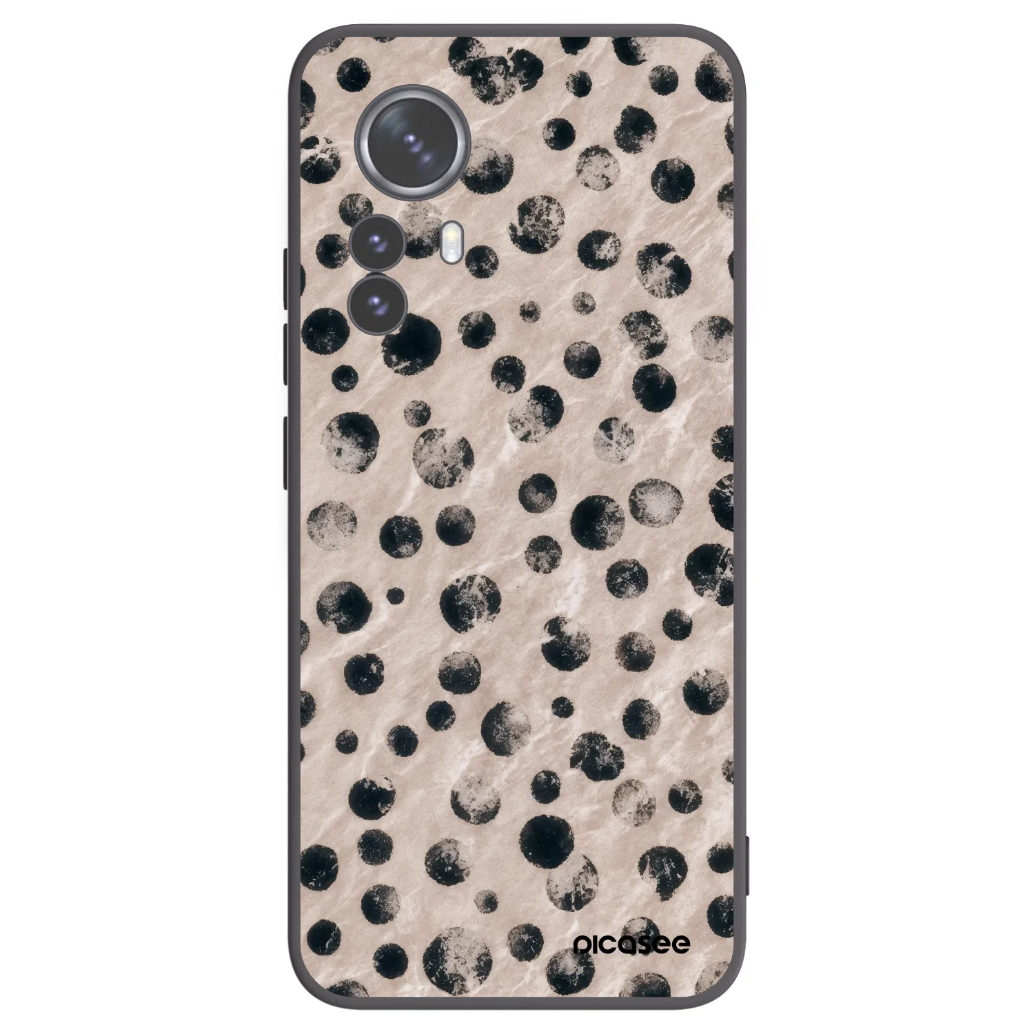 Picasee silikonowe czarne etui na Xiaomi 12 Pro - Inked
