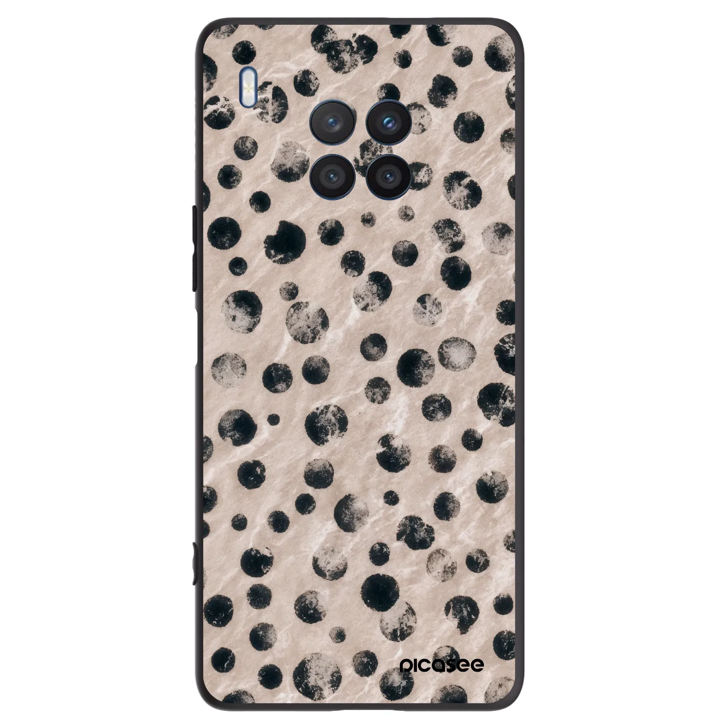 Picasee silikonowe czarne etui na Honor 50 Lite - Inked