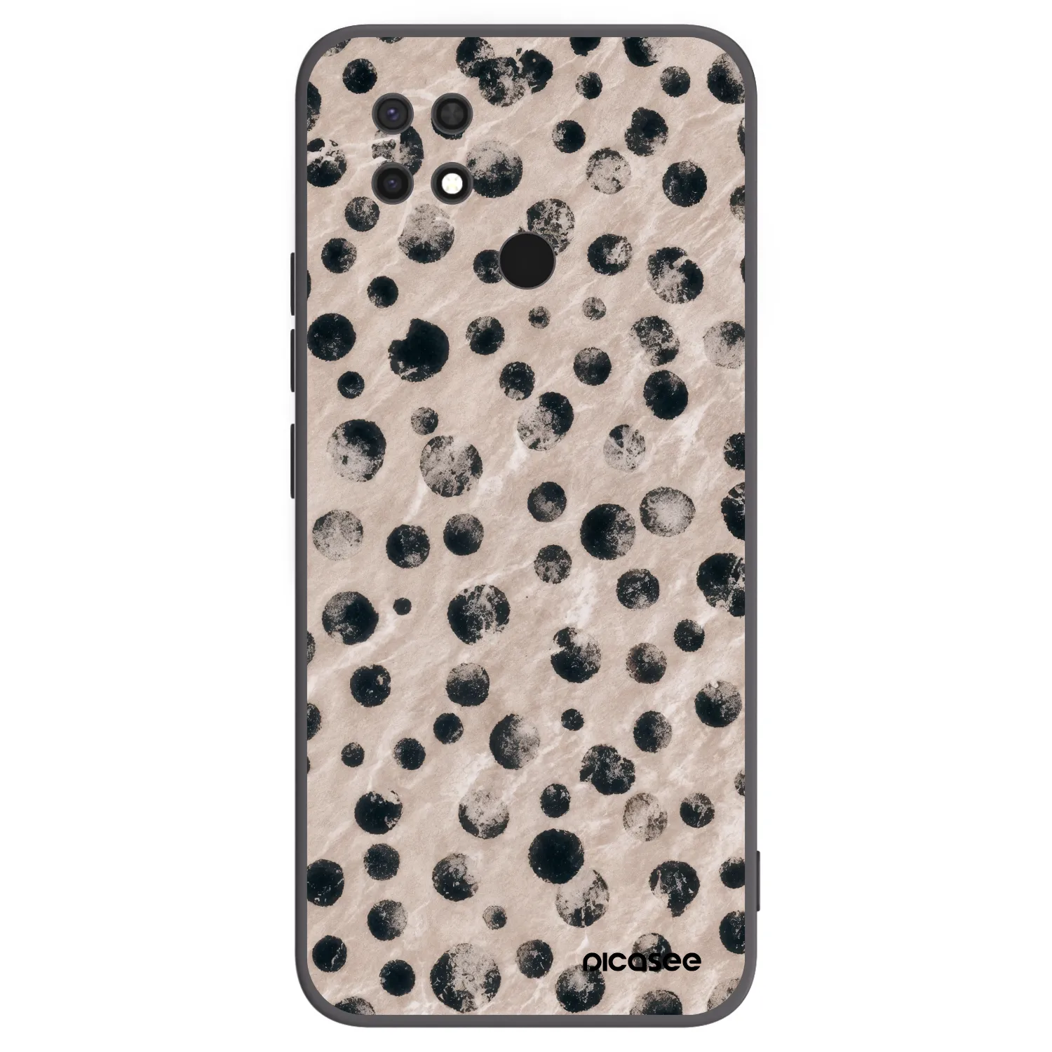 Picasee silikonowe czarne etui na Xiaomi Redmi 10C - Inked