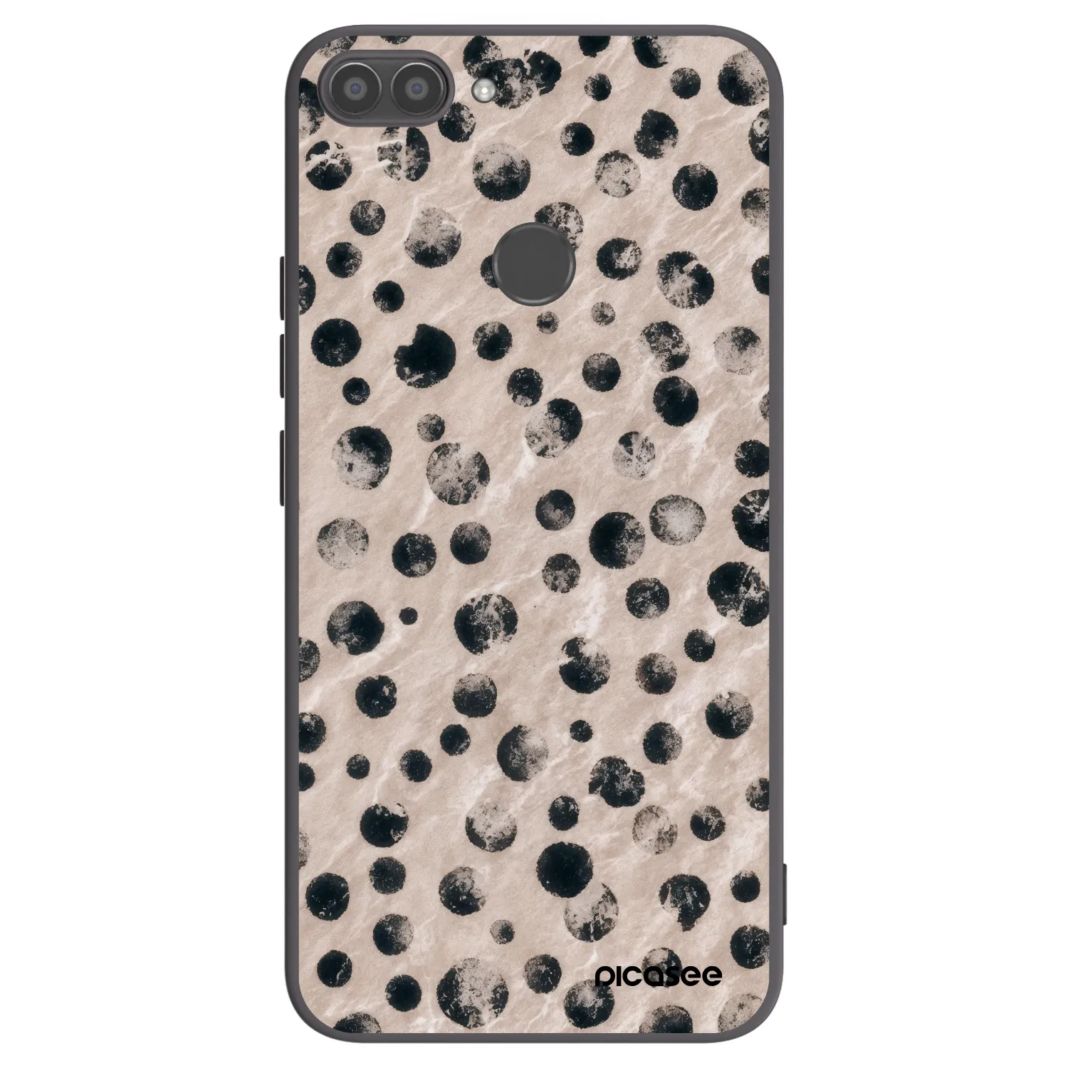 Picasee silikonowe czarne etui na Huawei P Smart - Inked