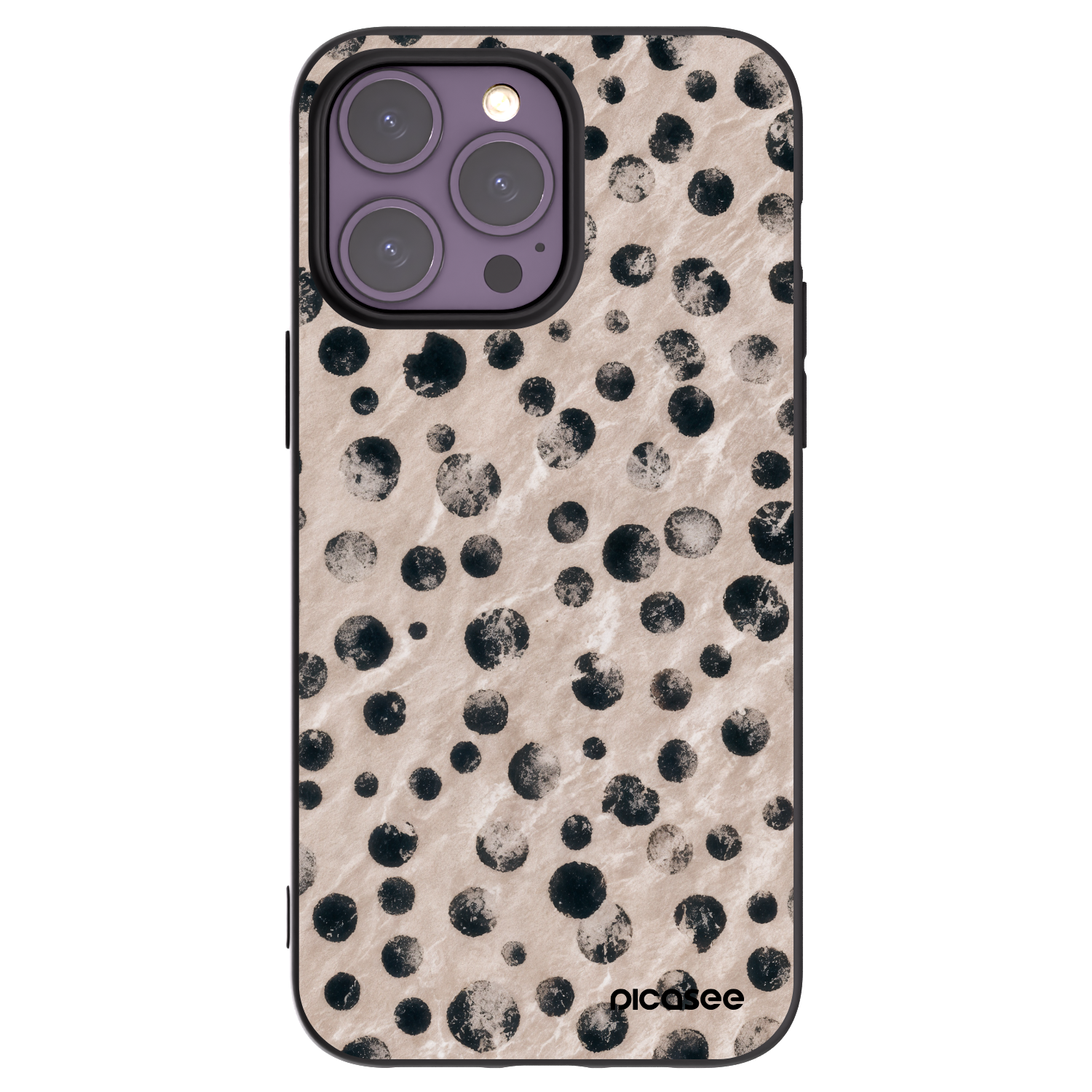 Picasee silikonowe czarne etui na Apple iPhone 14 Pro Max - Inked