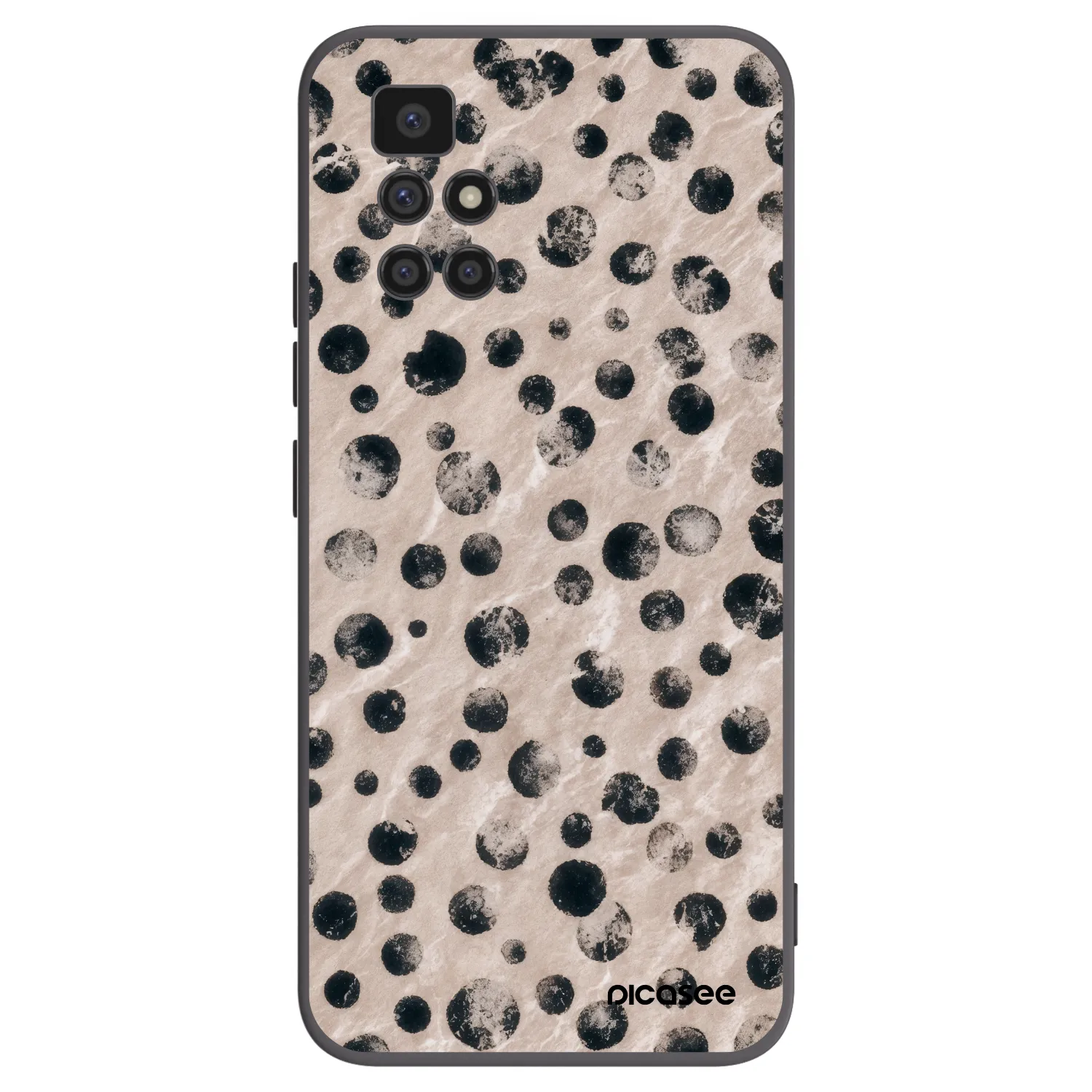 Picasee silikonowe czarne etui na Xiaomi Redmi 10 (2022) - Inked