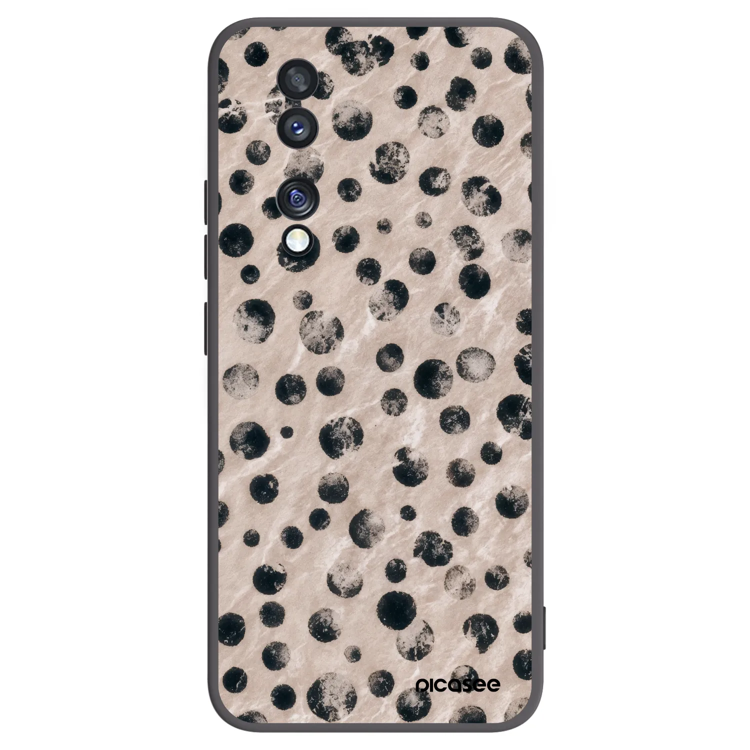 Picasee silikonowe czarne etui na Honor 70 - Inked