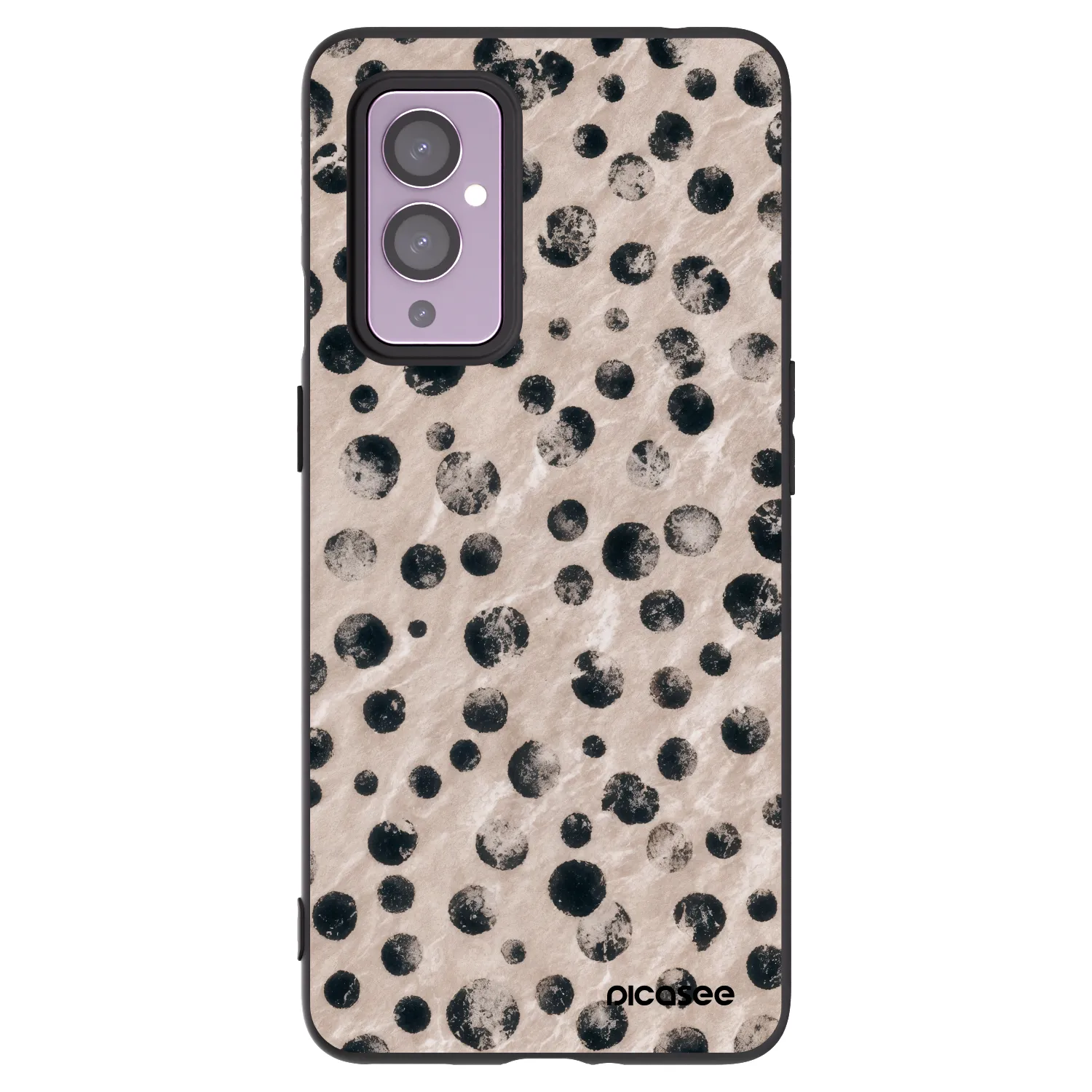 Picasee silikonowe czarne etui na OnePlus 9 - Inked