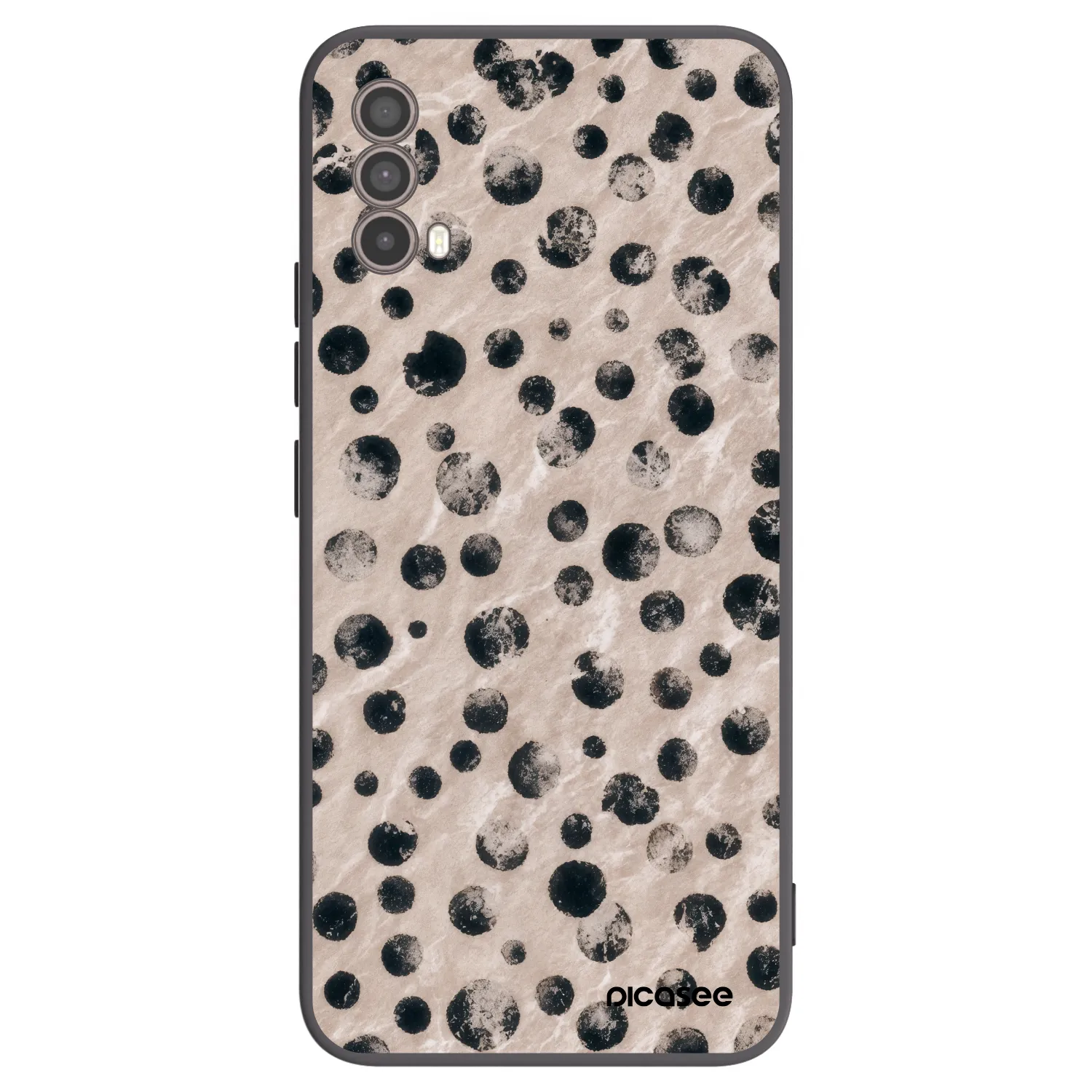 Picasee silikonowe czarne etui na Motorola Moto E40 - Inked