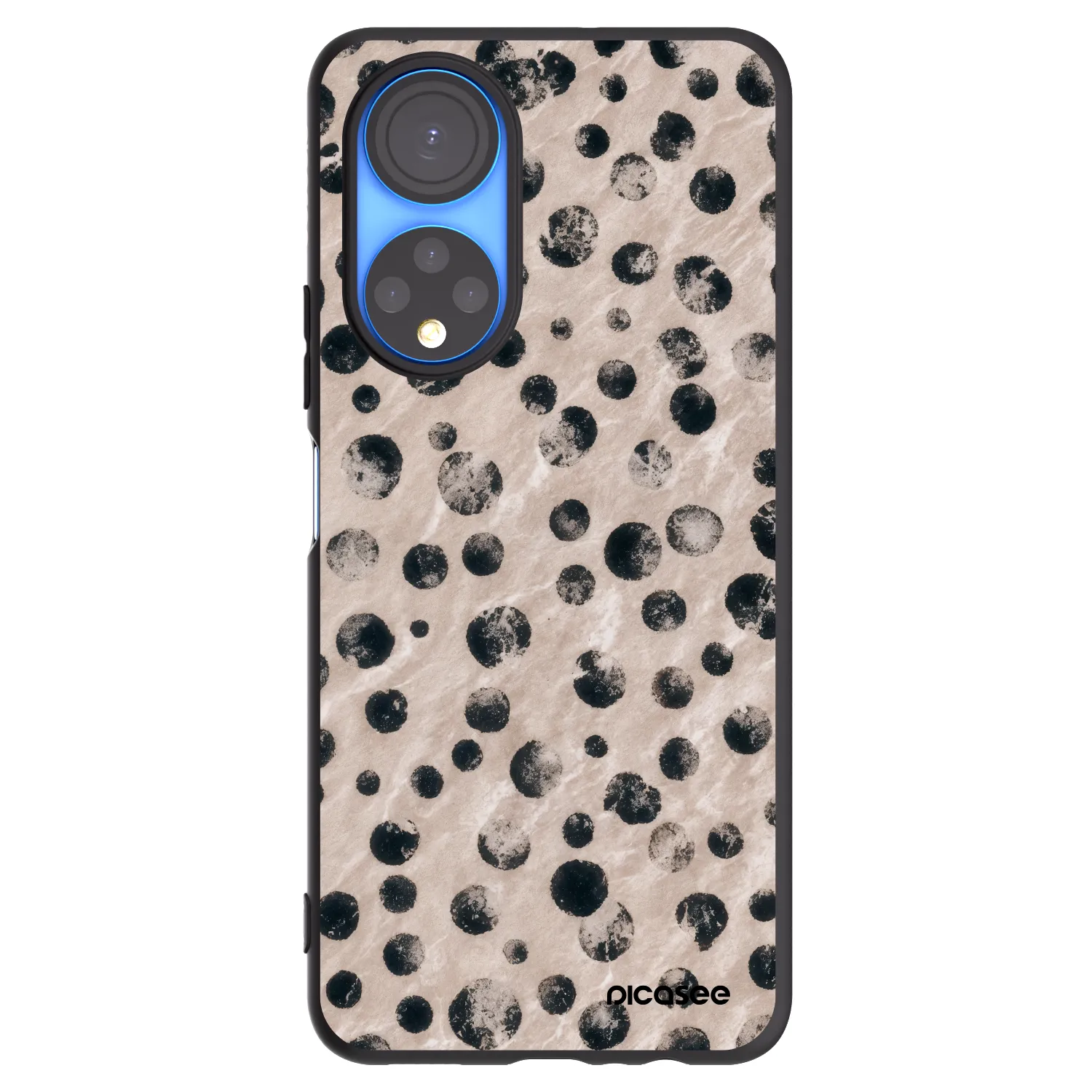 Picasee silikonowe czarne etui na Honor X7 - Inked