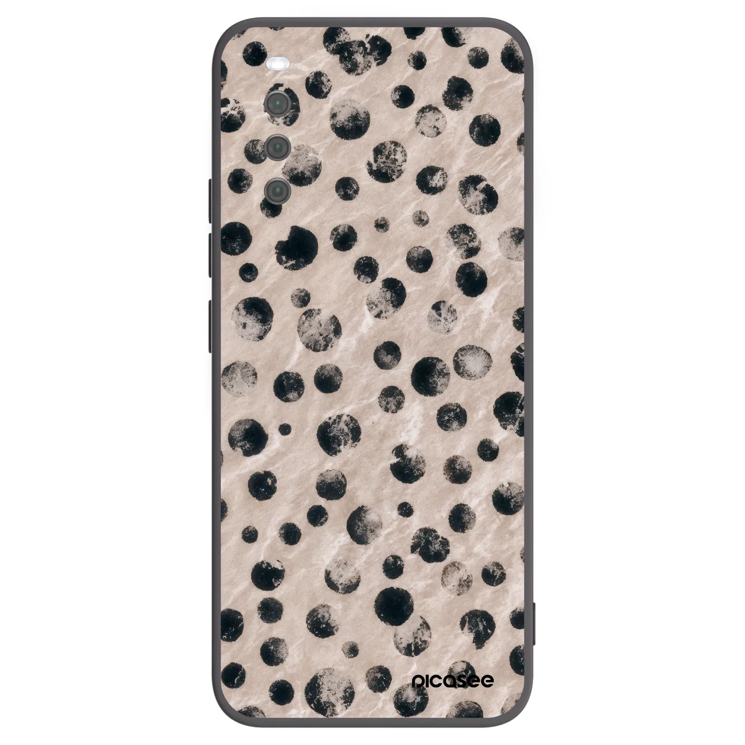 Picasee silikonowe czarne etui na Sony Xperia 10 III - Inked