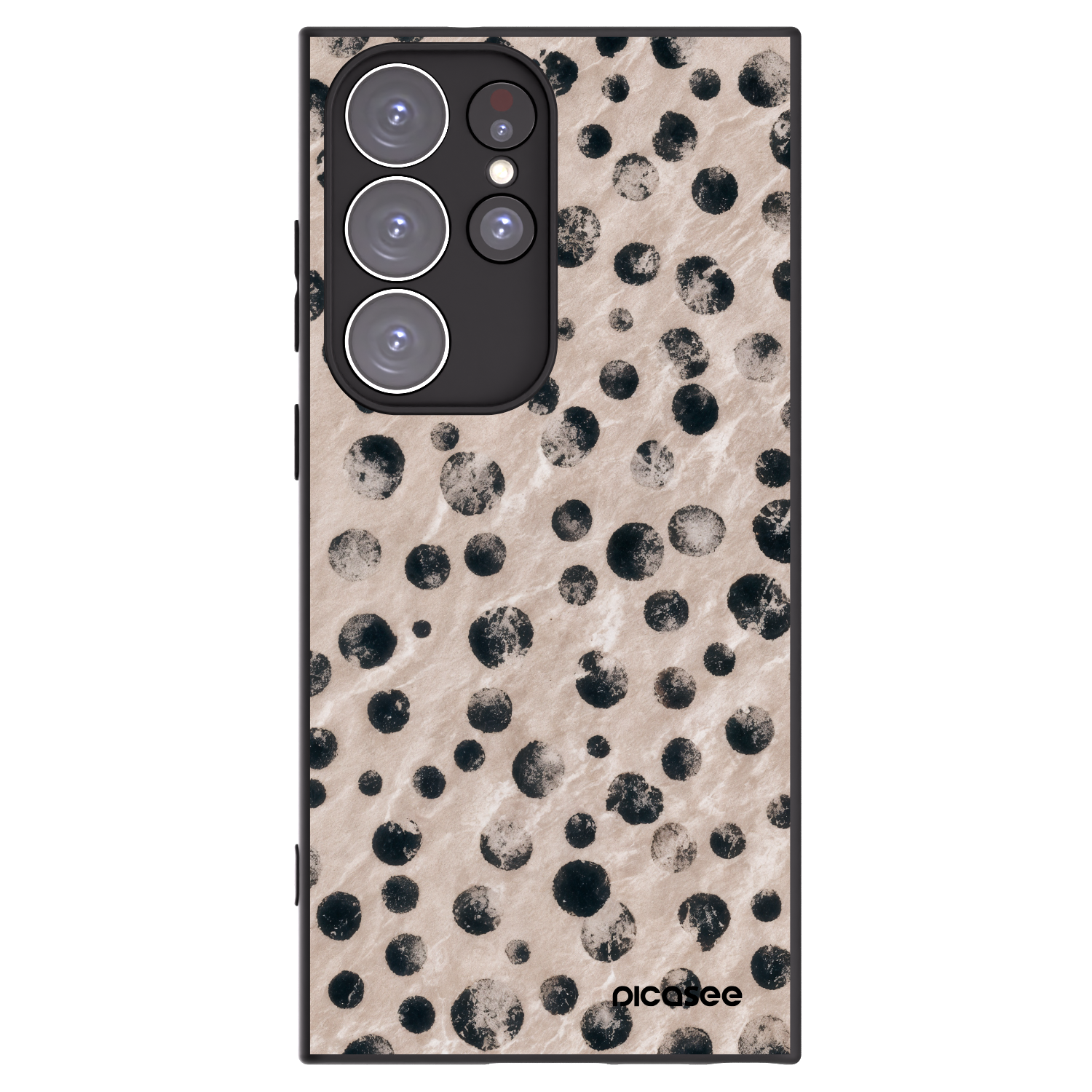 Picasee silikonowe czarne etui na Samsung Galaxy S23 Ultra 5G - Inked