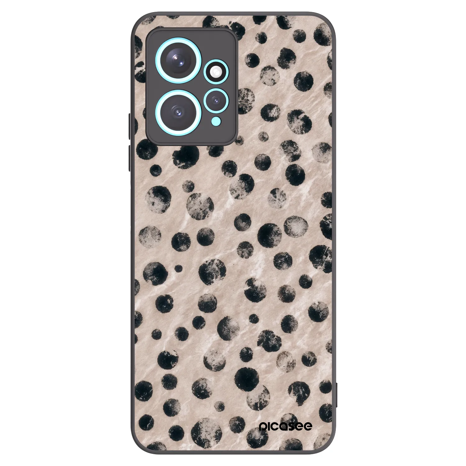 Picasee silikonowe czarne etui na Xiaomi Redmi Note 12 4G - Inked