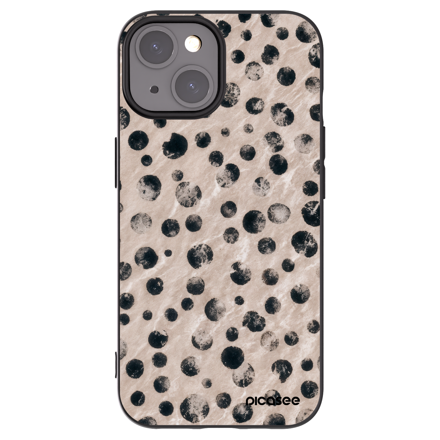 Picasee silikonowe czarne etui na Apple iPhone 15 - Inked