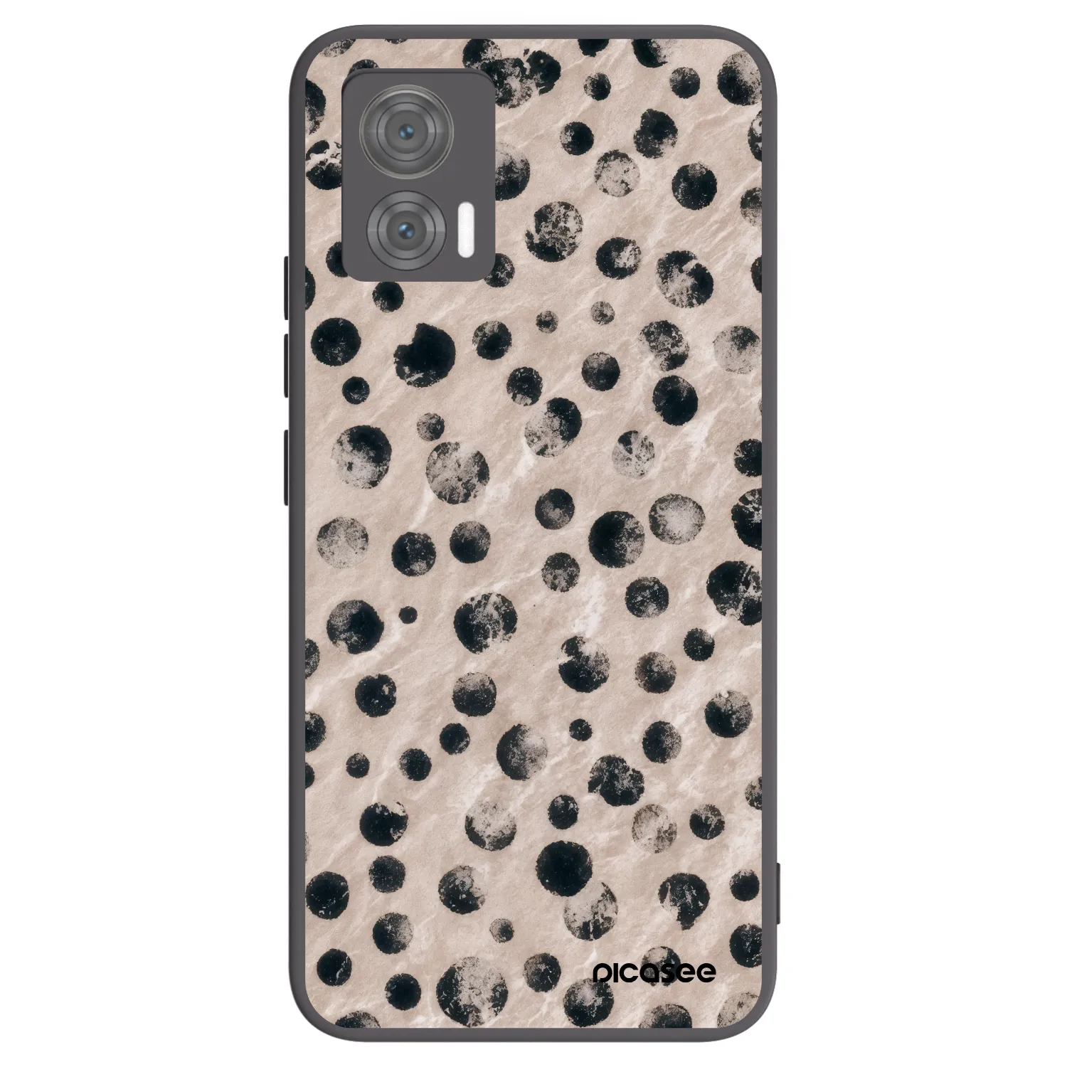 Picasee silikonowe czarne etui na Motorola Edge 30 Neo - Inked