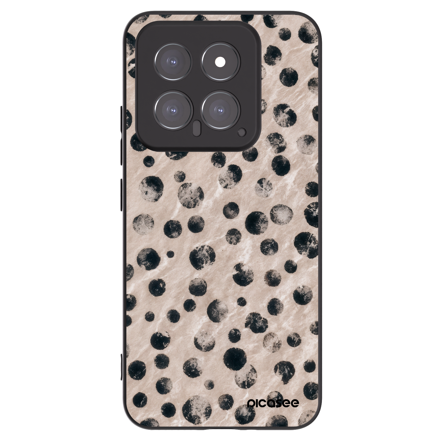 Picasee silikonowe czarne etui na Xiaomi 14 - Inked