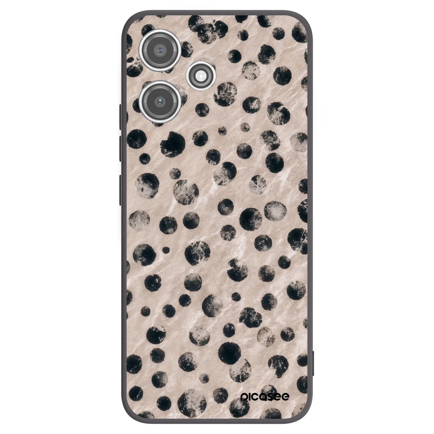 Picasee silikonowe czarne etui na Xiaomi Redmi 12 5G - Inked