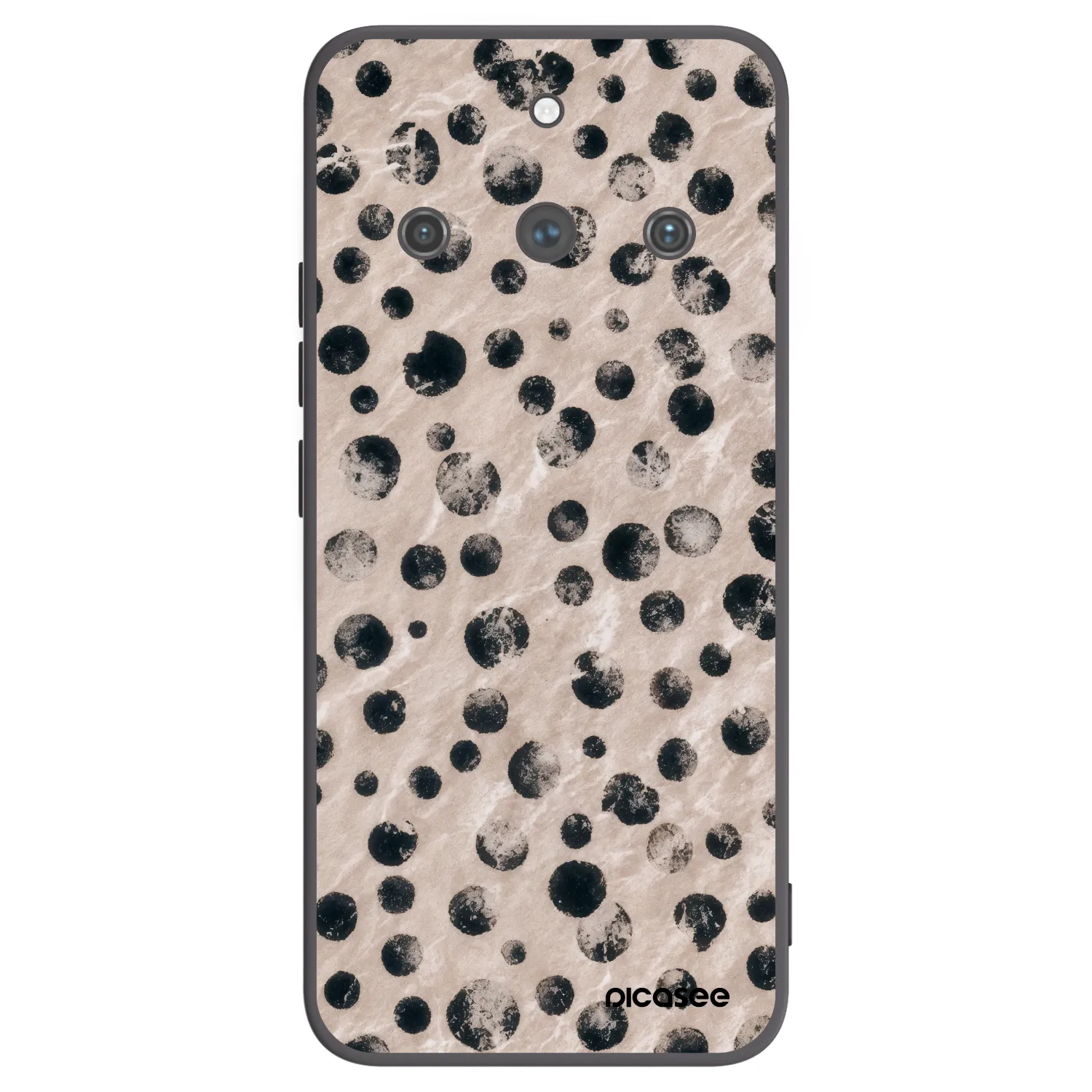 Picasee silikonowe czarne etui na Realme 11 Pro+ - Inked