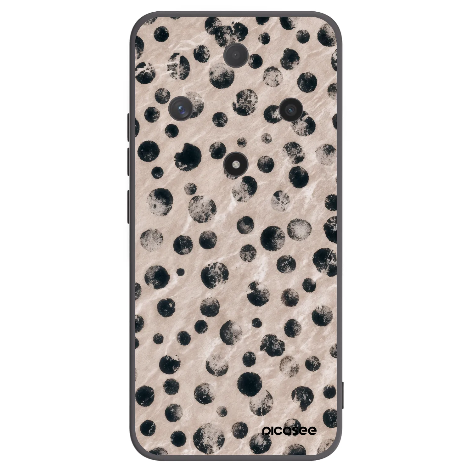 Picasee silikonowe czarne etui na Honor Magic6 Lite 5G - Inked