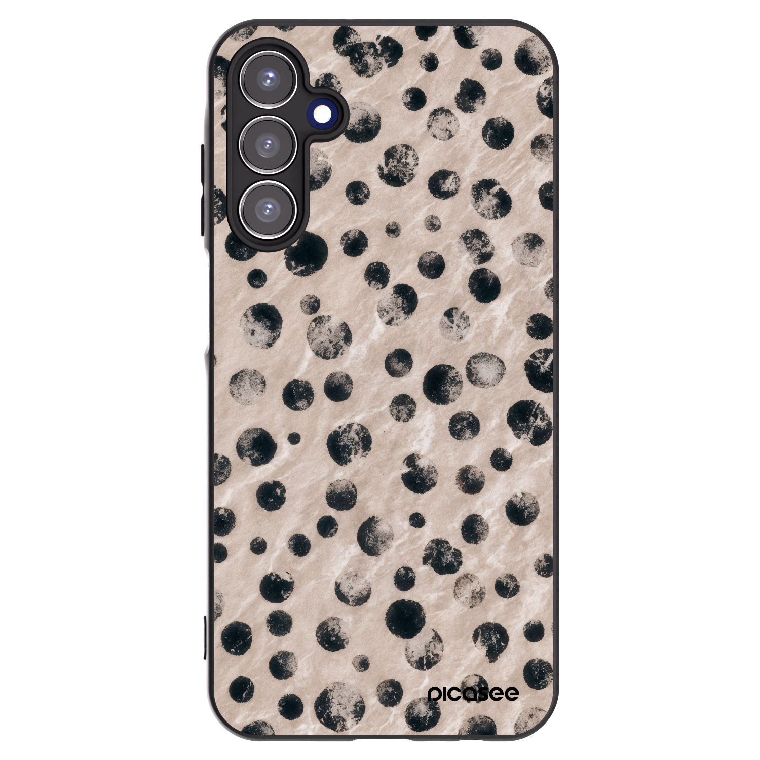 Picasee silikonowe czarne etui na Samsung Galaxy A15 A156B 5G - Inked