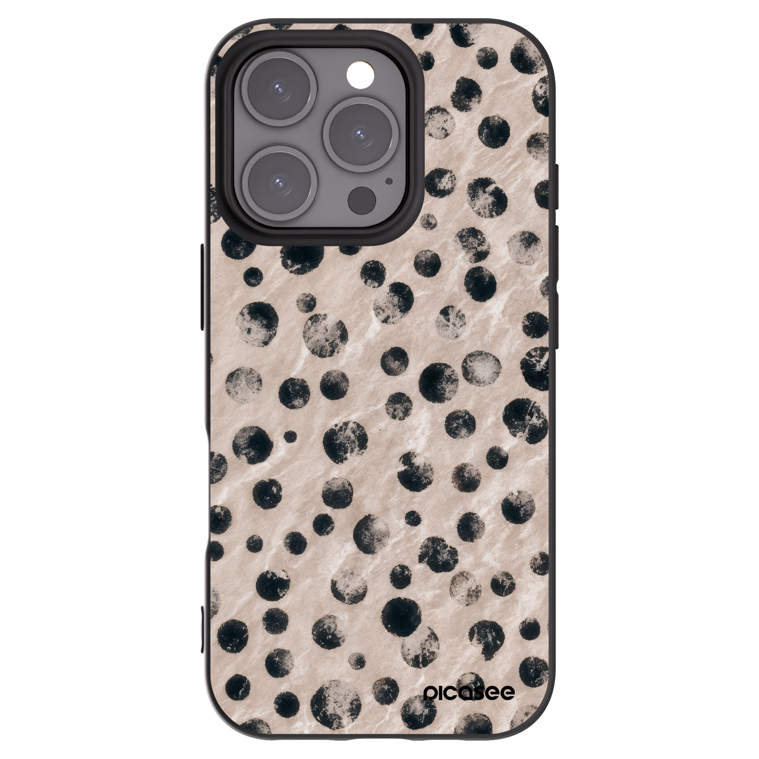 Picasee silikonowe czarne etui na Apple iPhone 16 Pro - Inked