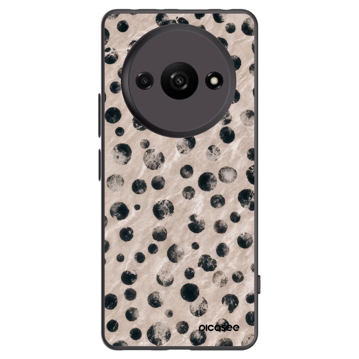Picasee silikonowe czarne etui na Xiaomi Redmi A3 - Inked