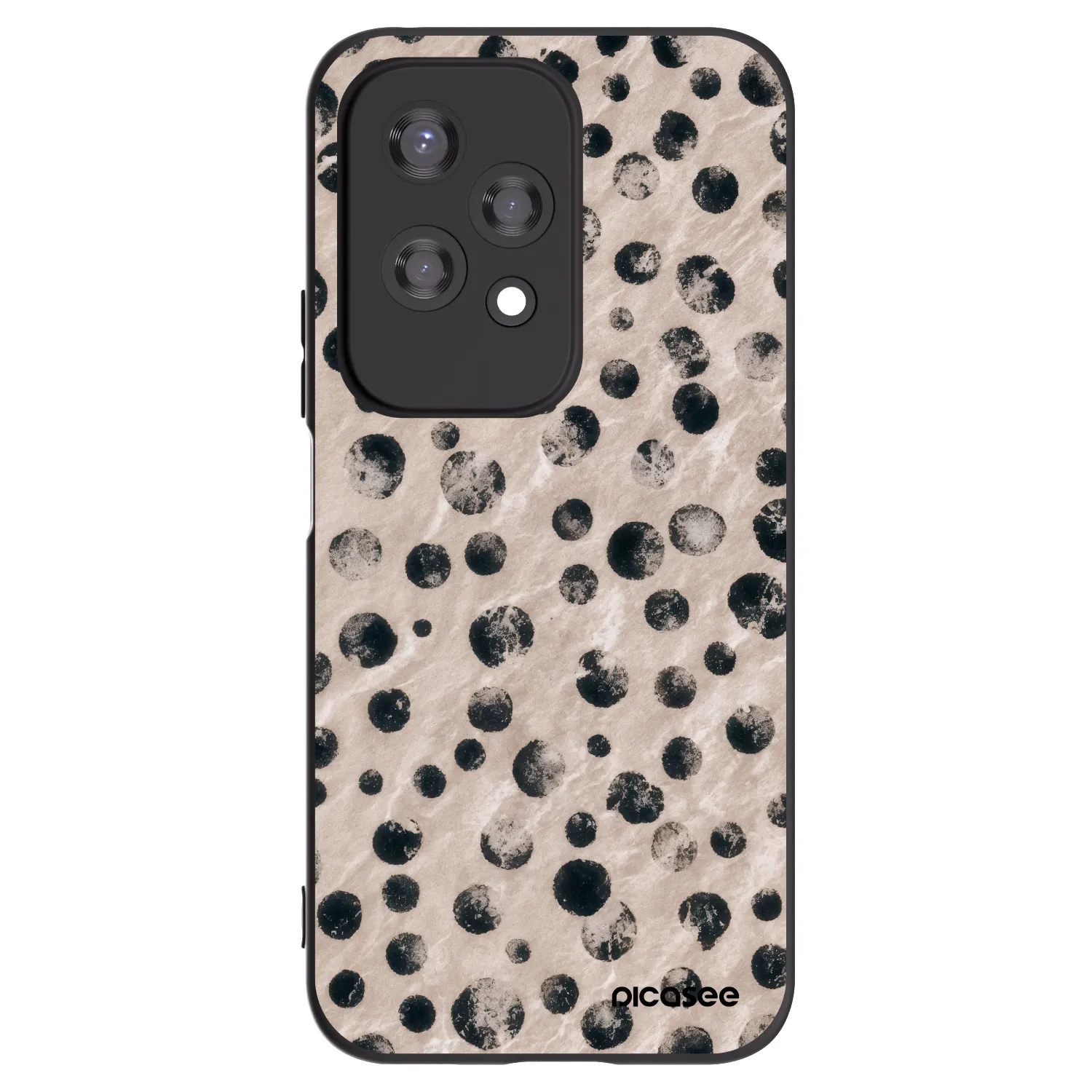 Picasee silikonowe czarne etui na Honor 200 Lite - Inked