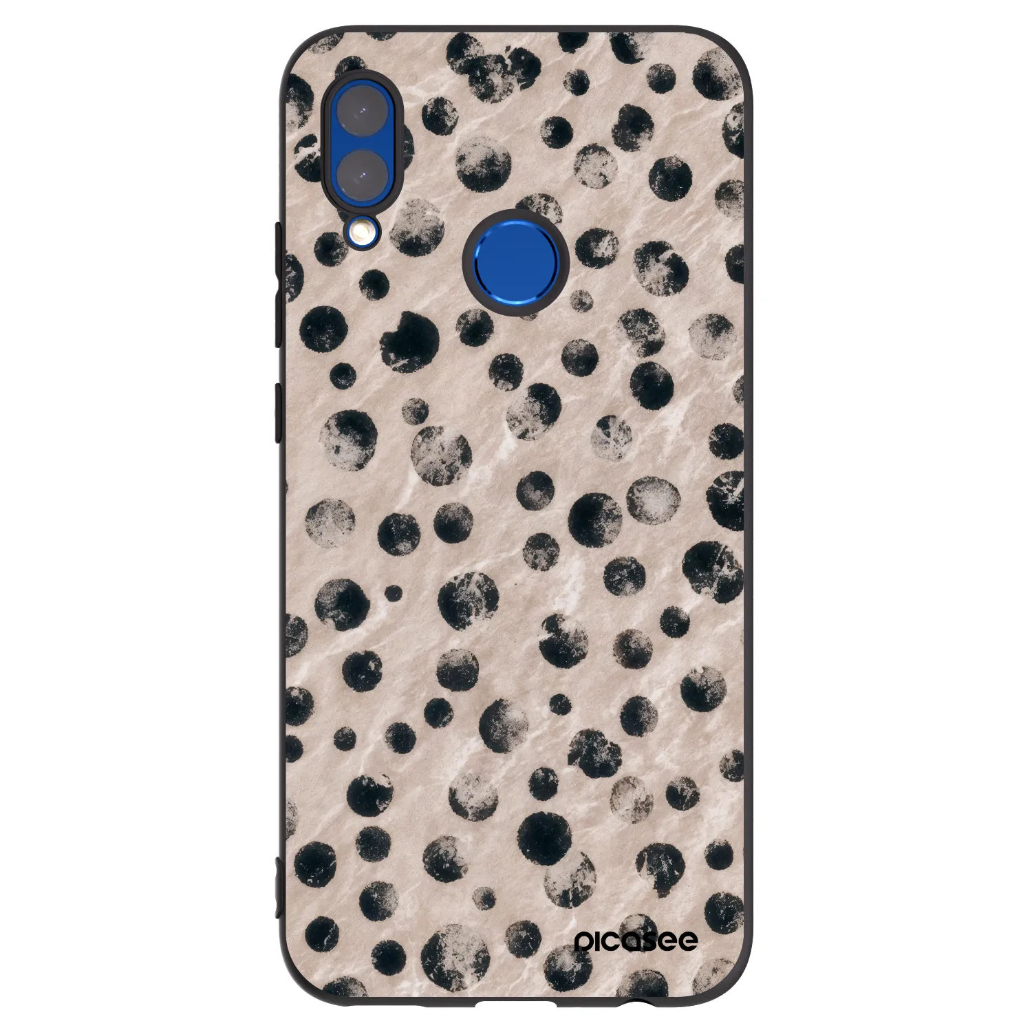 Picasee silikonowe czarne etui na Honor 10 Lite - Inked