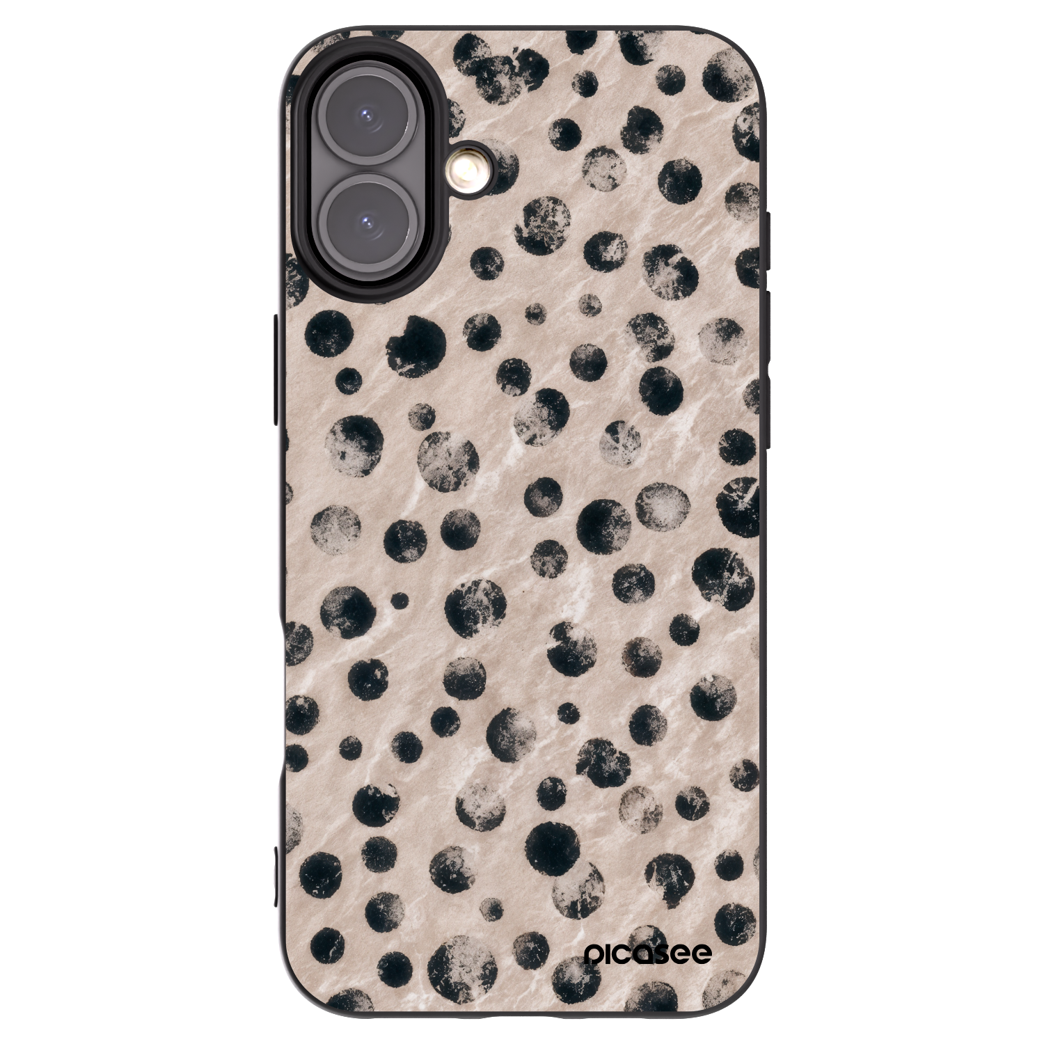 Picasee silikonowe czarne etui na Apple iPhone 16 Plus - Inked