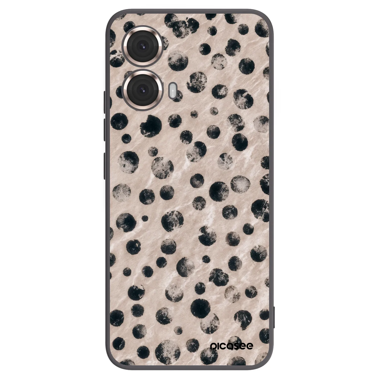Picasee silikonowe czarne etui na Motorola Moto G85 - Inked