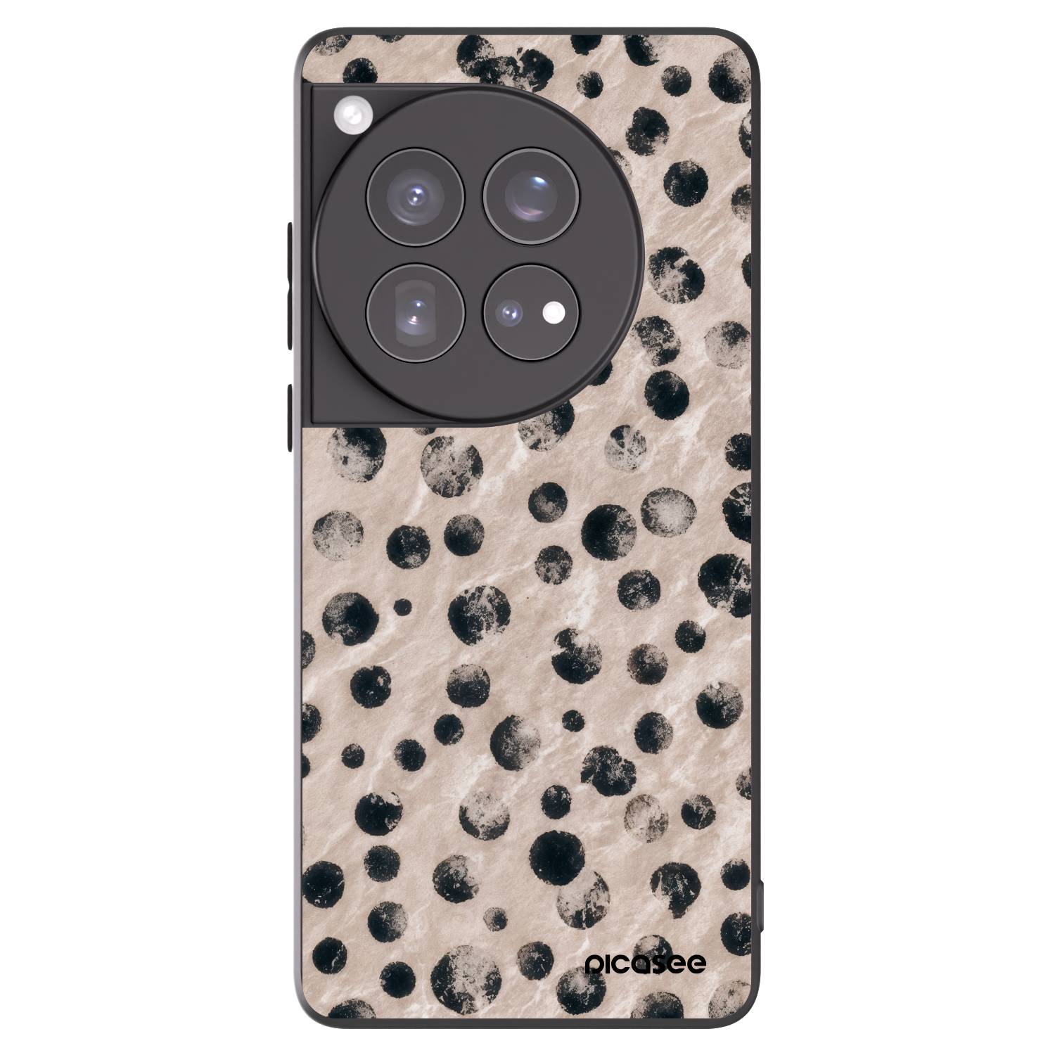 Picasee silikonowe czarne etui na OnePlus 12 5G - Inked