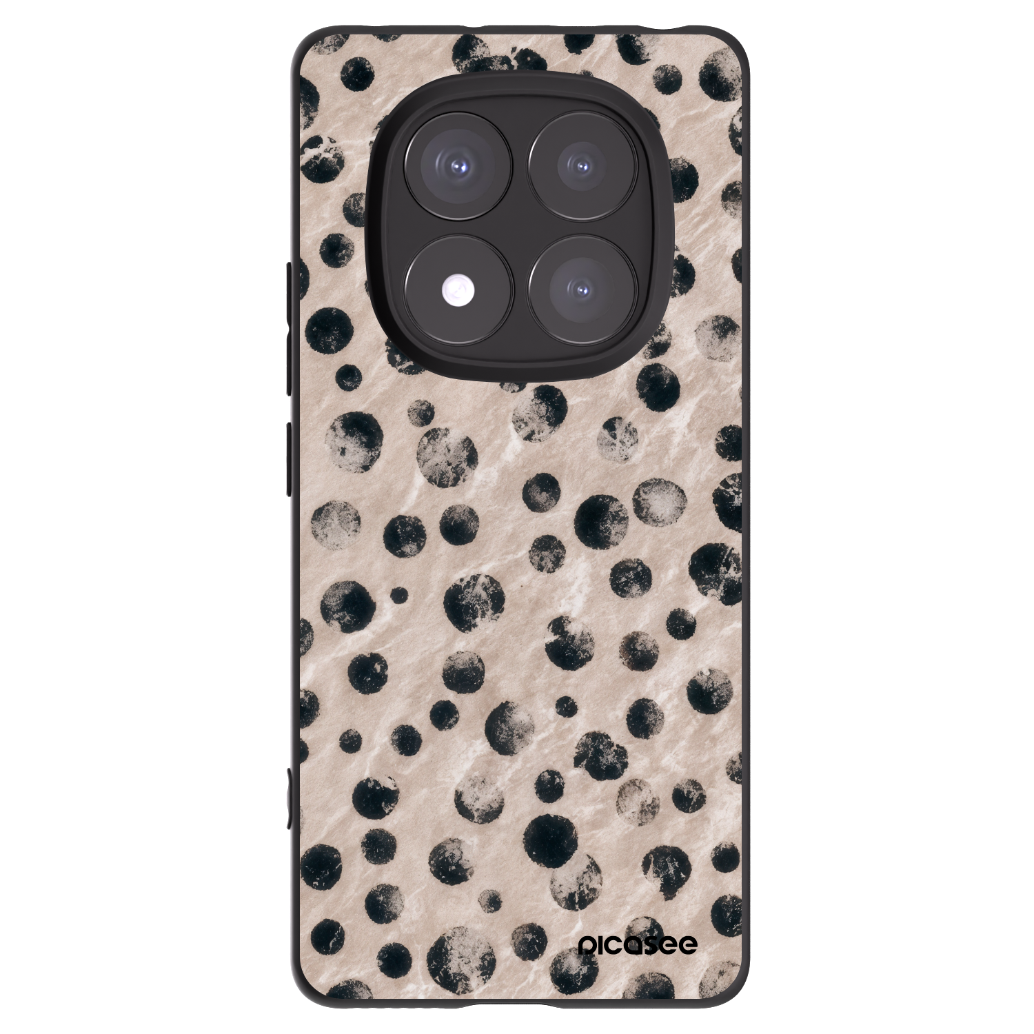 Picasee silikonowe czarne etui na Xiaomi Redmi Note 14 Pro+ 5G - Inked