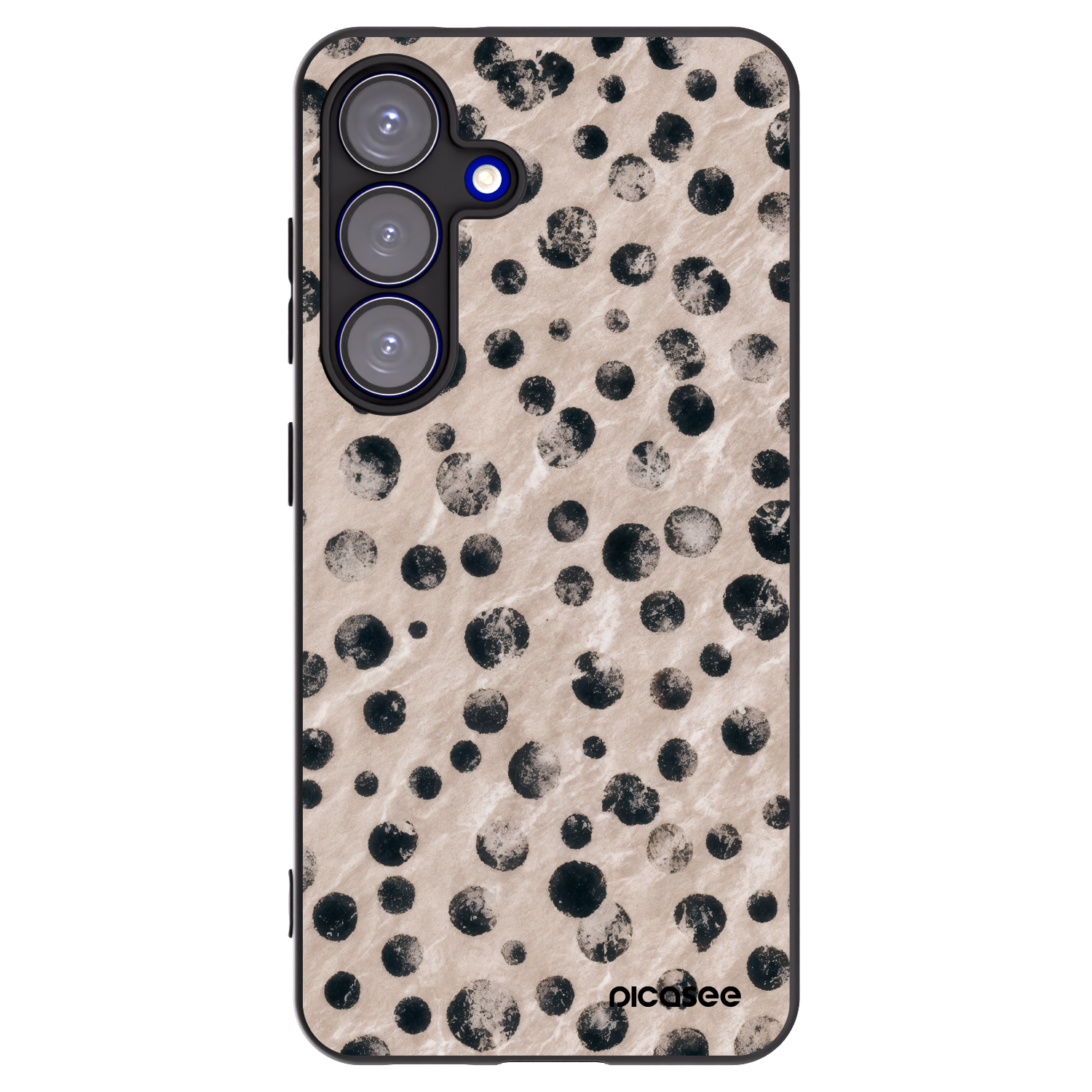 Picasee silikonowe czarne etui na Samsung Galaxy S25 5G - Inked