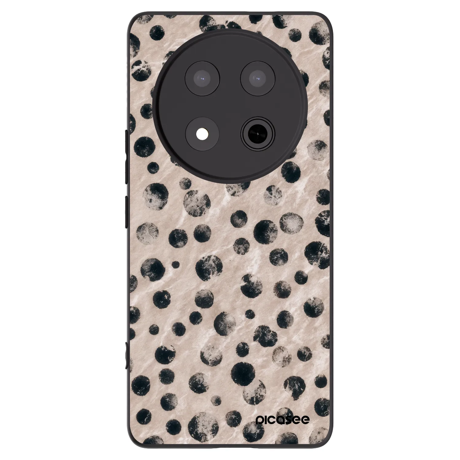 Picasee silikonowe czarne etui na Honor Magic7 Lite 5G - Inked