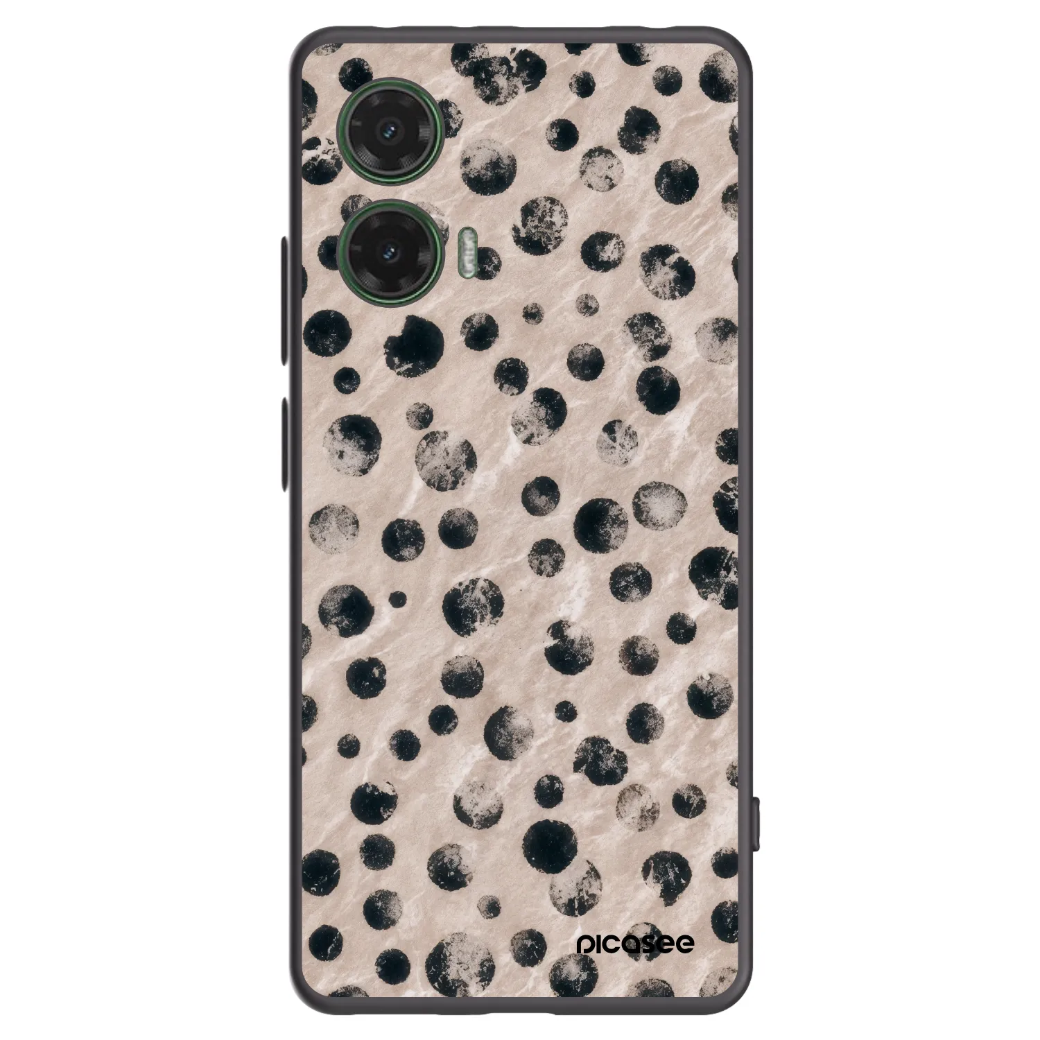 Picasee silikonowe czarne etui na Motorola Moto G35 5G - Inked