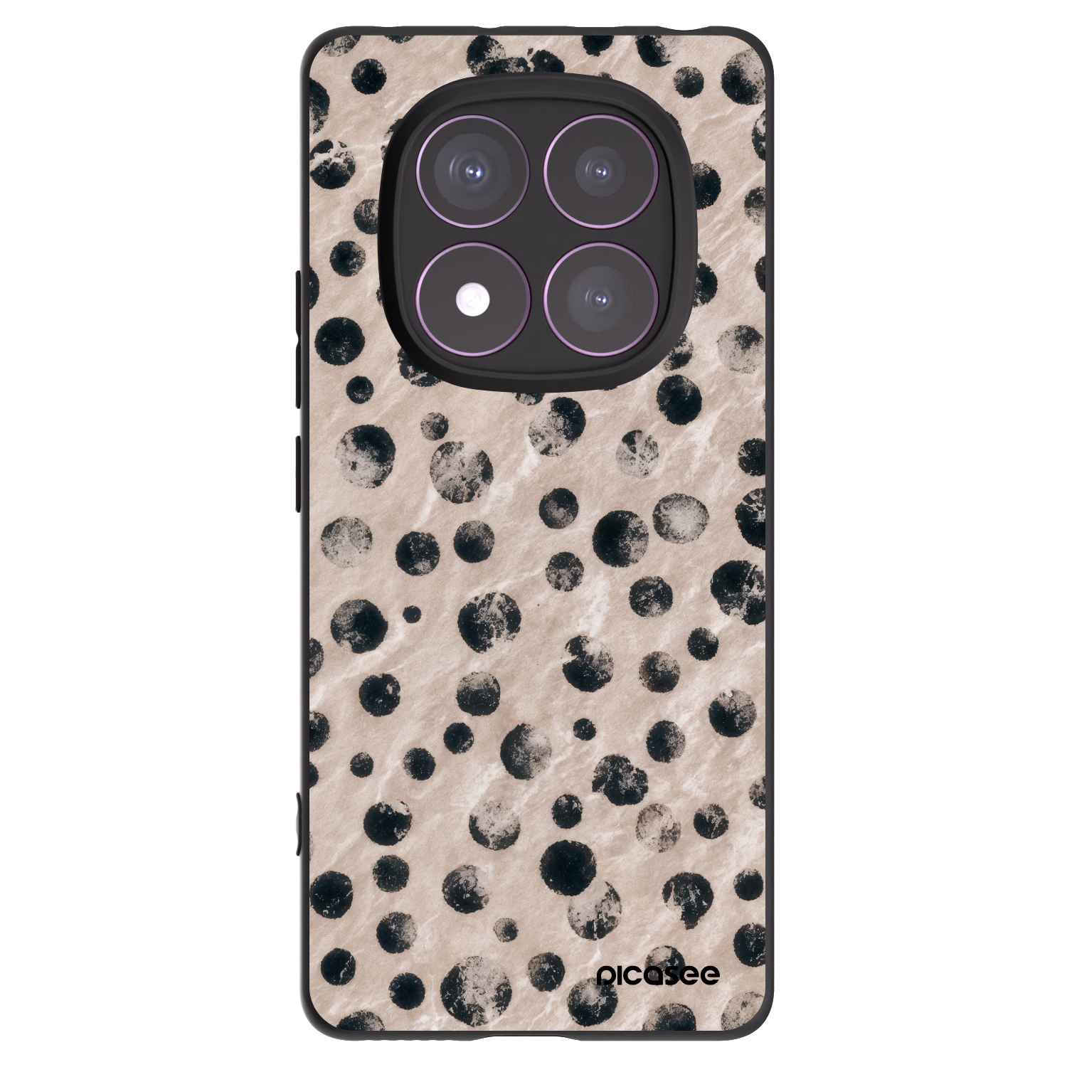 Picasee silikonowe czarne etui na Xiaomi Redmi Note 14 Pro 4G - Inked