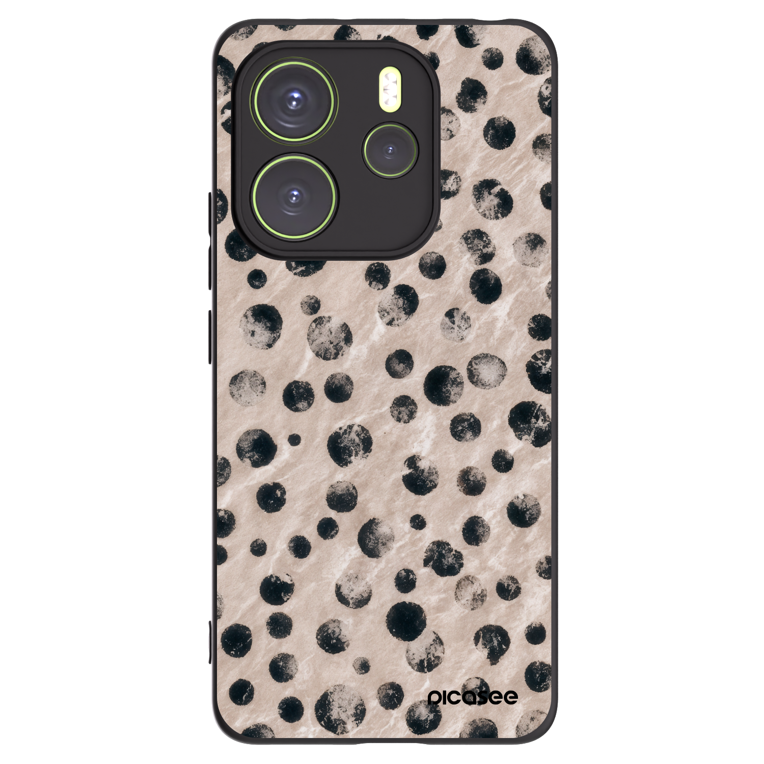 Picasee silikonowe czarne etui na Xiaomi Redmi Note 14 4G - Inked