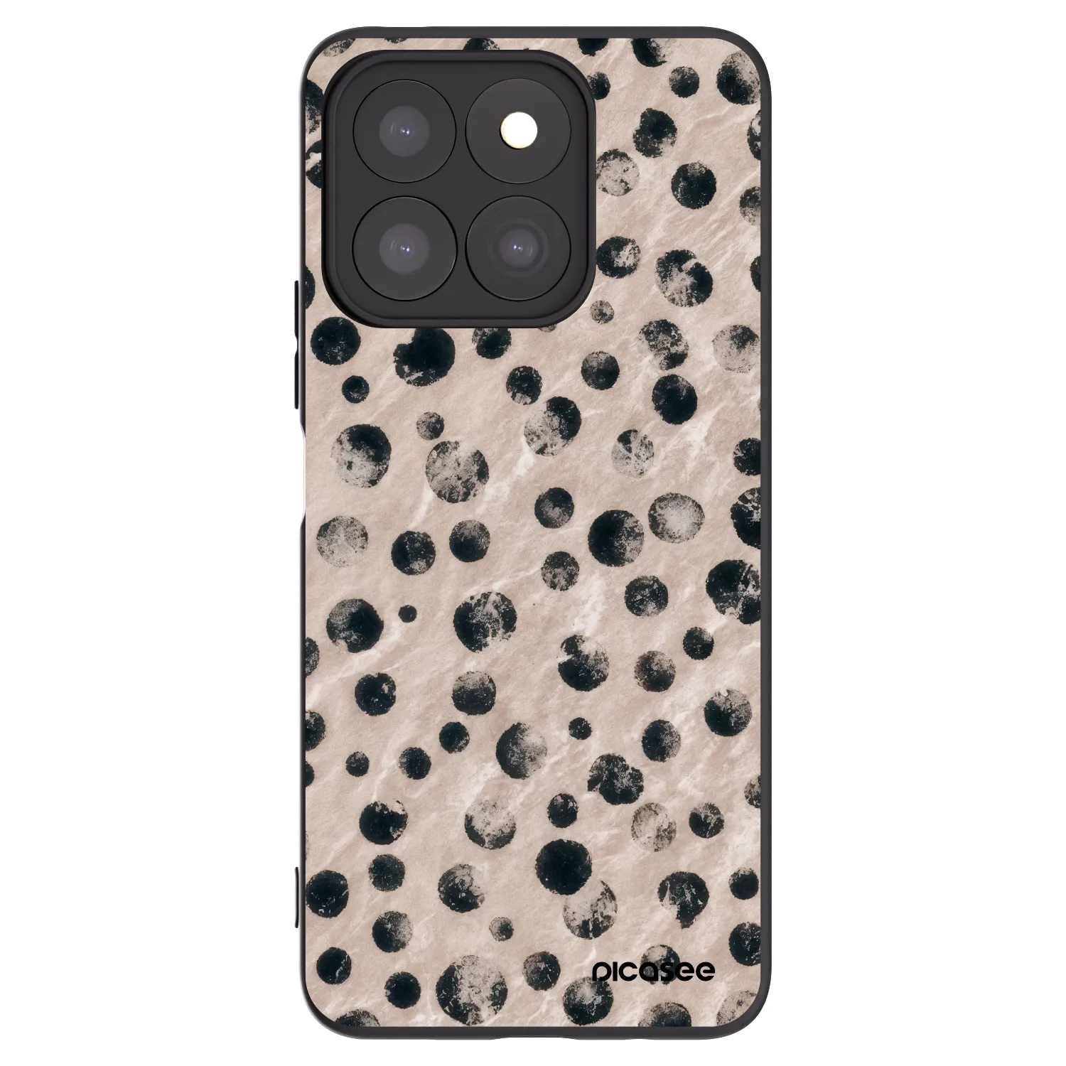 Picasee silikonowe czarne etui na Honor X8c - Inked